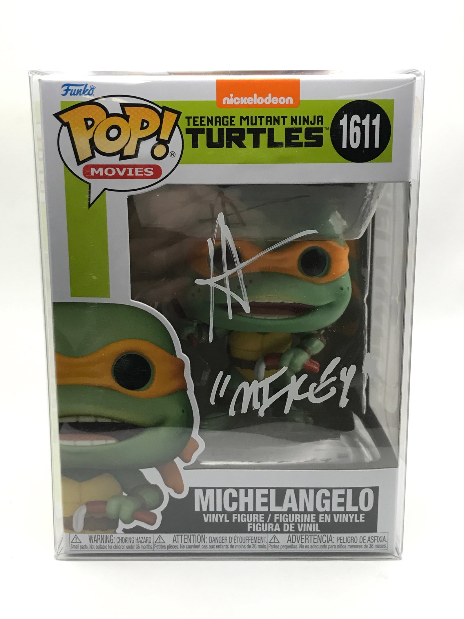 KEVIN EASTMAN SIGNED AND INSCRIBED 'MIKEY' FUNKO POP - ICON COA: Prices are in Canadian dollars