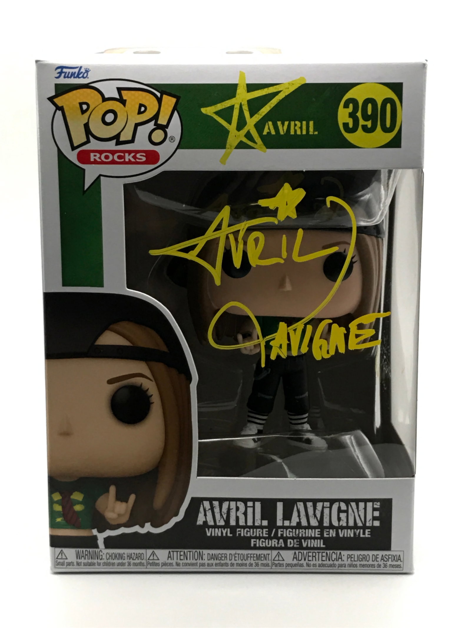 AVRIL LAVIGNE SIGNED FUNKO POP - ACE COA: Prices are in Canadian dollars