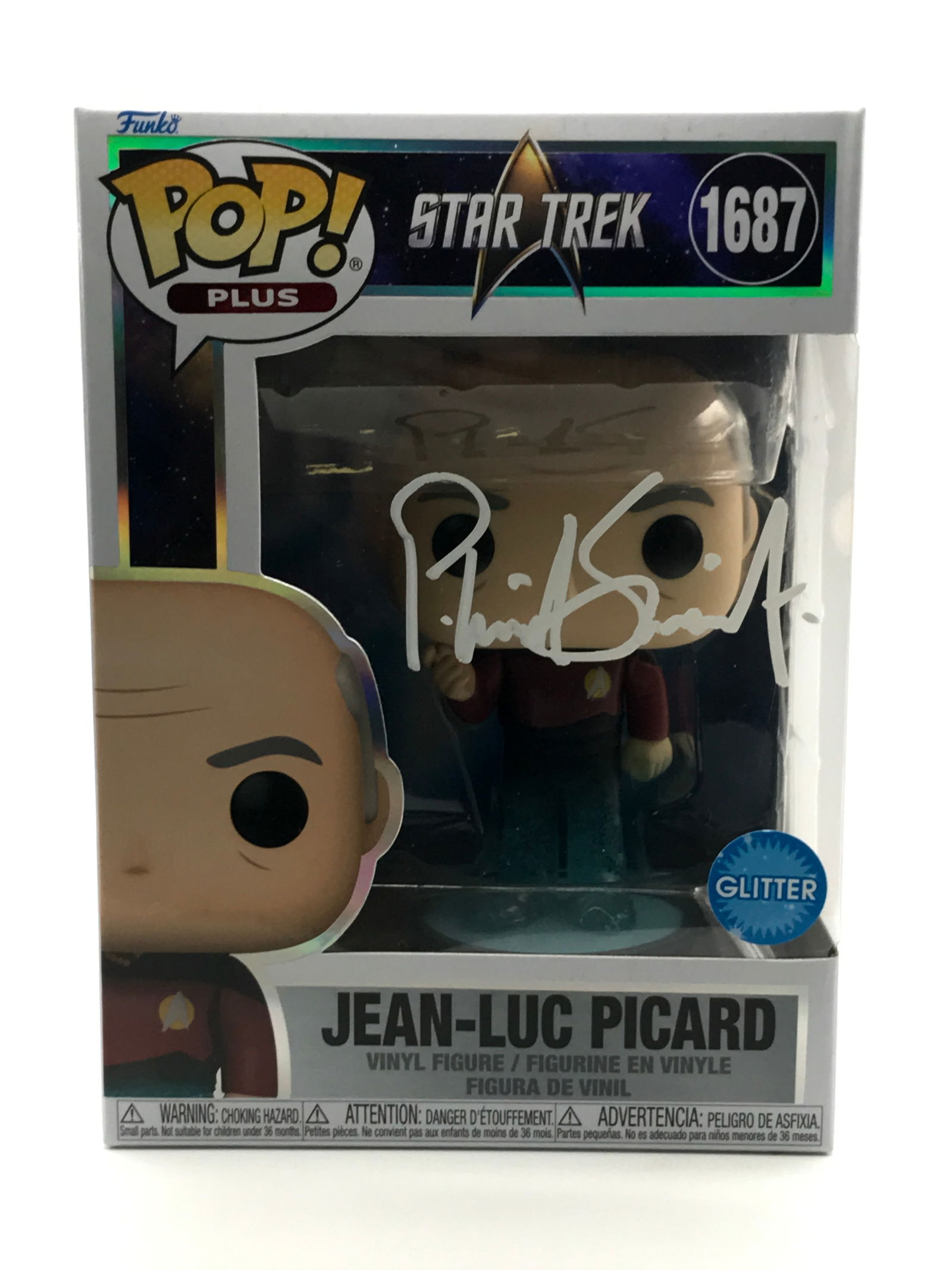 PATRICK STEWART SIGNED Star Trek JEAN LUC PICARD FUNKO POP - KB COA (1 of 2)