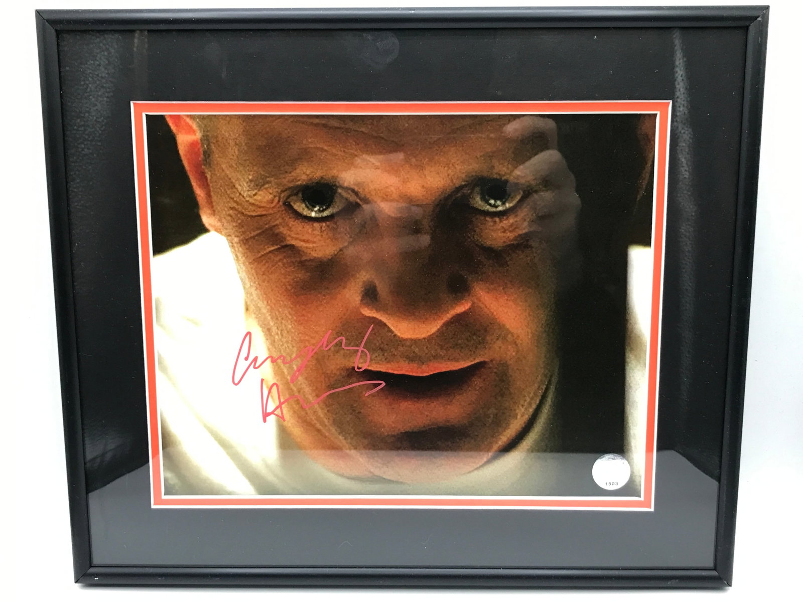 ANTHONY HOPKINS SIGNED AND FRAMED SILENCE OF THE LAMBS 8X10 - KB COA: Prices are in Canadian dollars