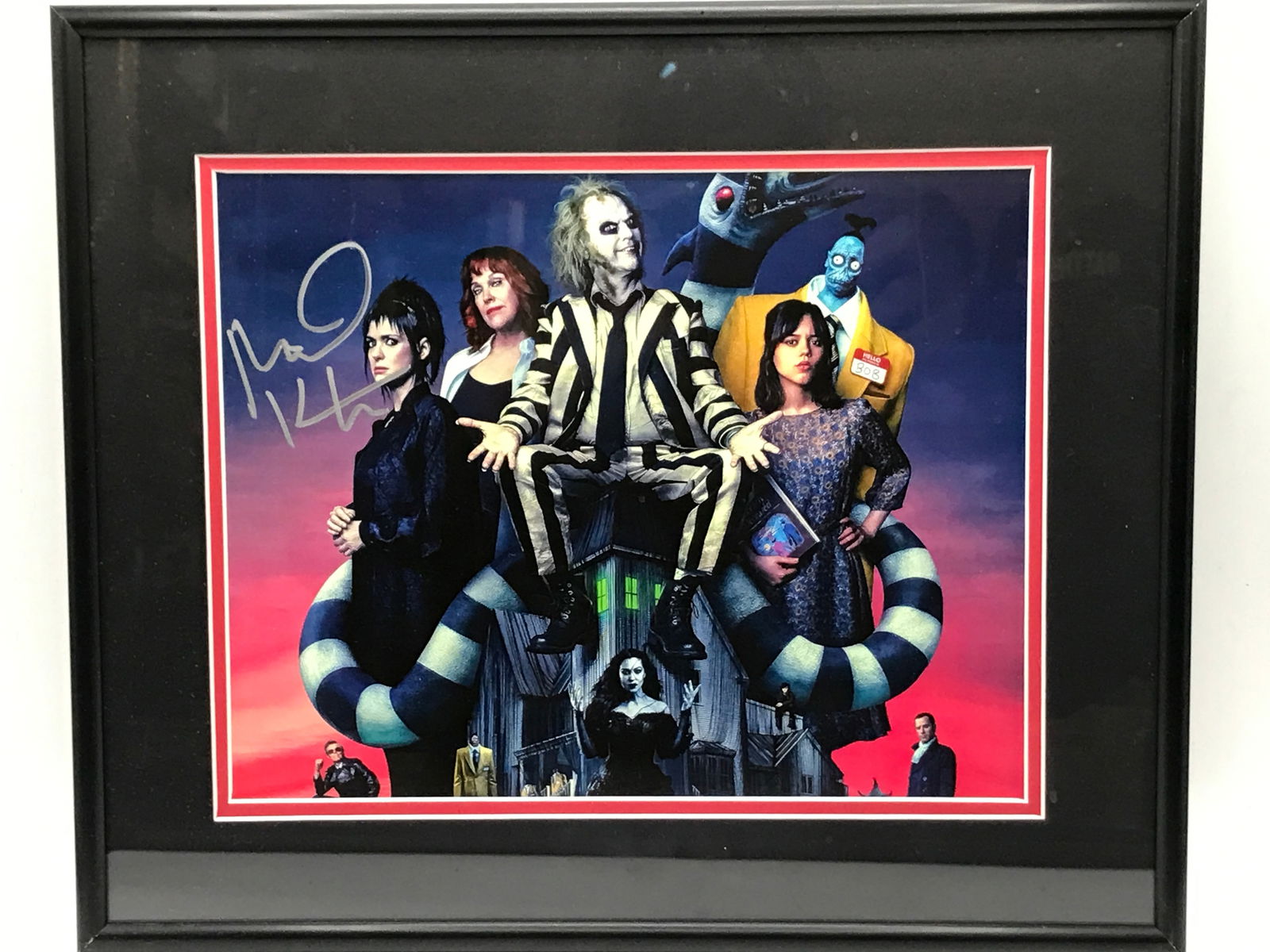 MICHAEL KEATON SIGNED AND FRAMED BEETLEJUICE 8X10 - KB COA (1 of 1)