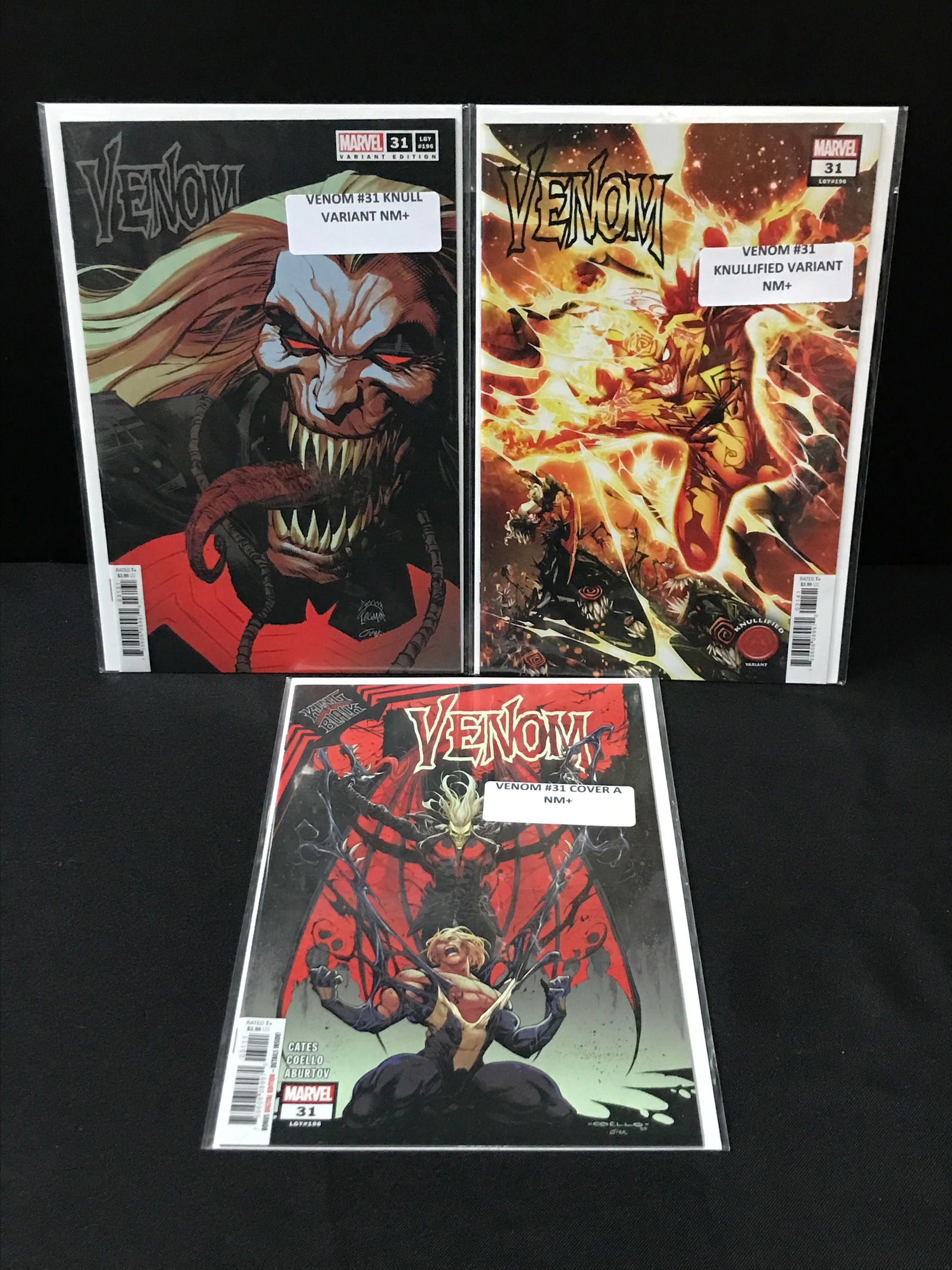 LOT OF 3 VENOM #31 WITH VARIANT COVERS - MARVEL COMICS (1 of 1)