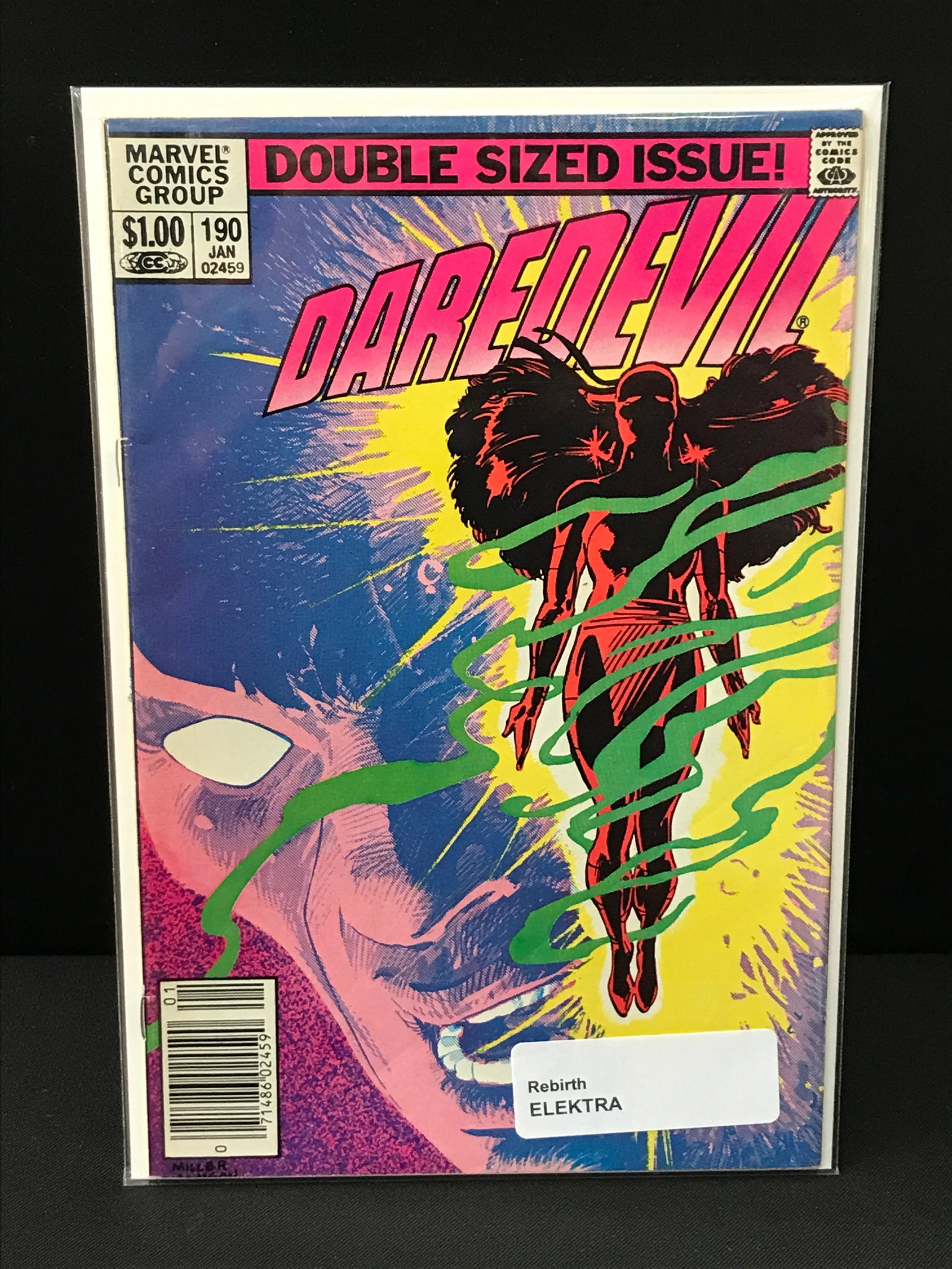 DAREDEVIL #190 REBIRTH OF ELEKTRA - MARVEL COMICS: Prices are in Canadian dollars
