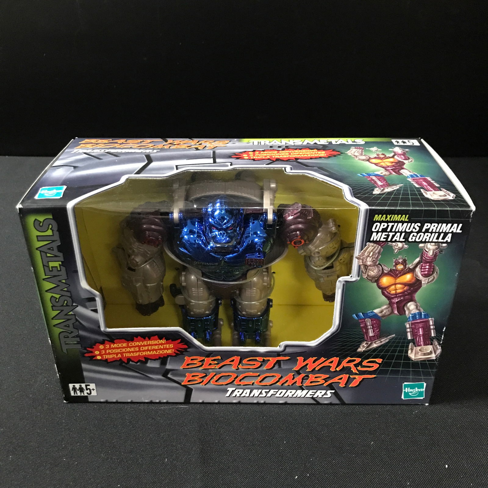 VINTAGE TRANSFORMERS BEAST WARS OPTIMUS PRIMAL ACTION FIGURE IN ORIGINAL BOX (1 of 2)