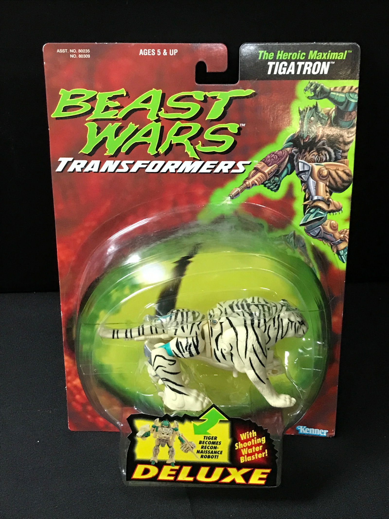 VINTAGE TRANSFORMERS BEAST WARS TIGATRON ACTION FIGURE IN ORIGINAL BOX (1 of 2)
