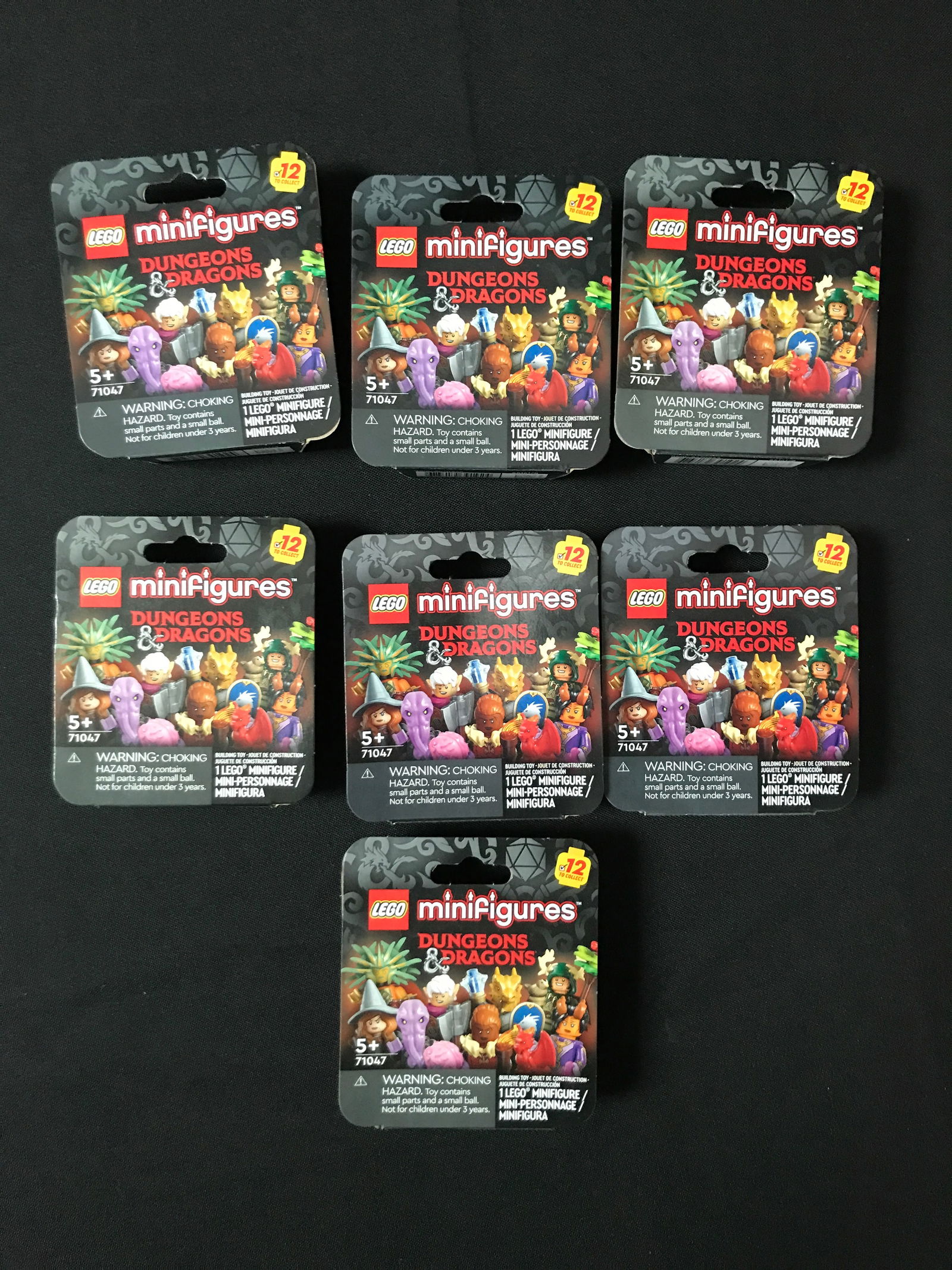 LOT OF 7 SEALED LEGO MINI FIGURES DUNGEONS AND DRAGONS PACKS - RETIRED (1 of 1)