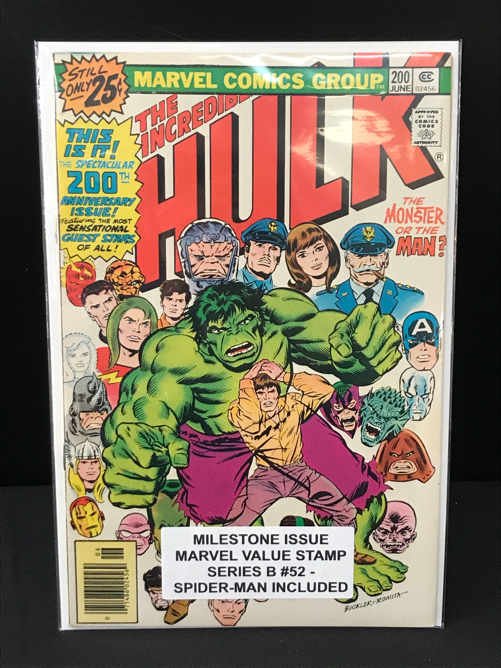 THE Incredible Hulk #200 MARVEL VALUE STAMP SERIES B #52 - MARVEL COMICS (1 of 1)