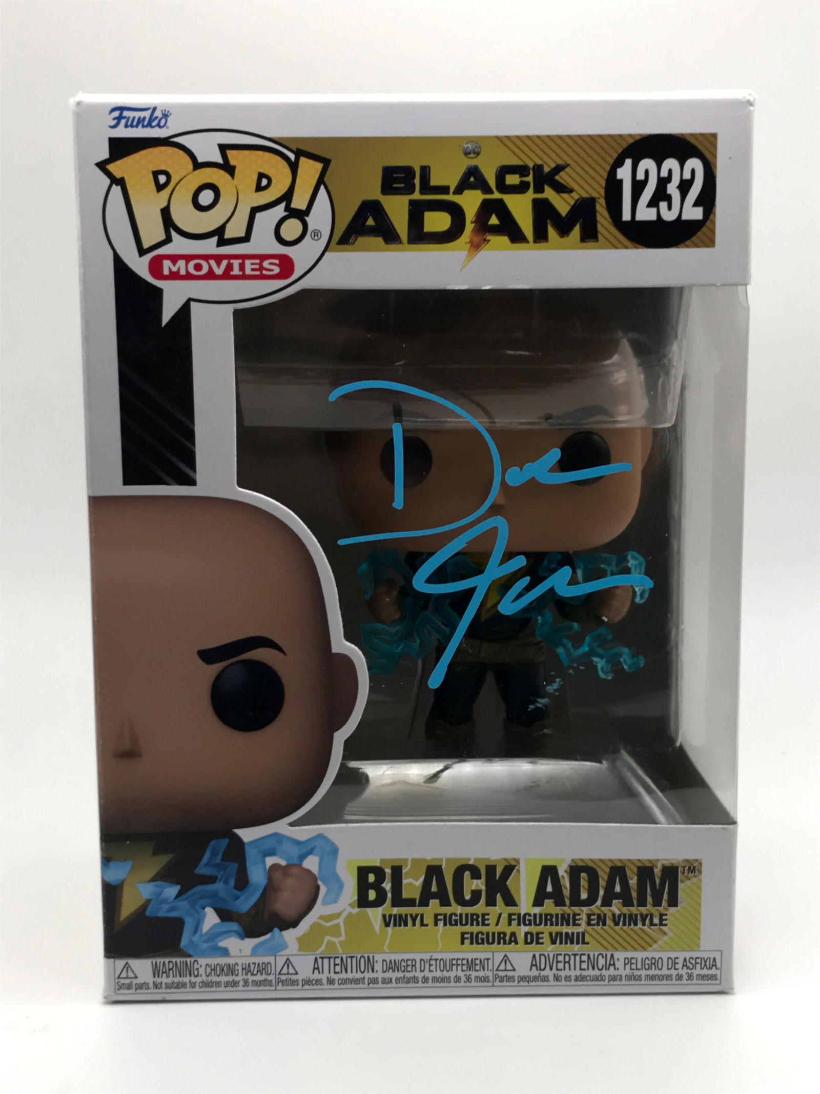 DWAYNE THE ROCK JOHNSON SIGNED BLACK ADAM FUNKO POP - KB COA (1 of 2)