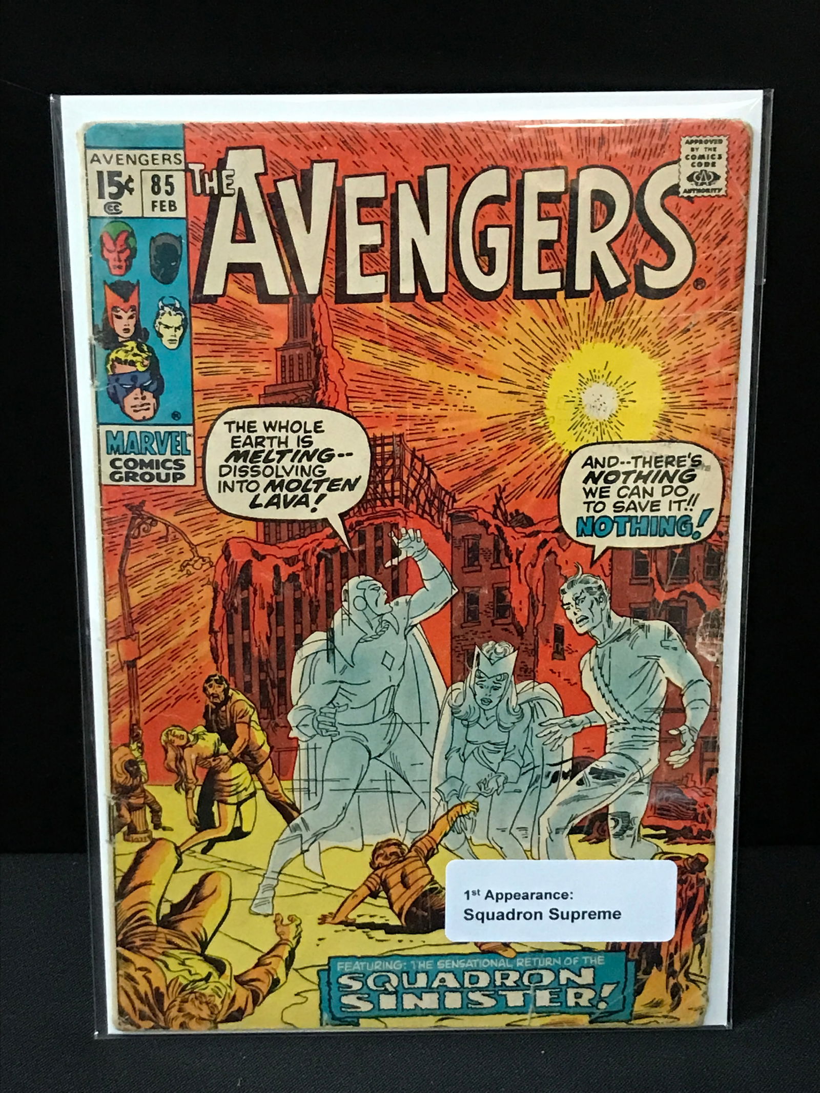 THE AVENGERS #85 1ST APPEARANCE SQUADRON SUPREME - MARVEL COMICS: Prices are in Canadian dollars