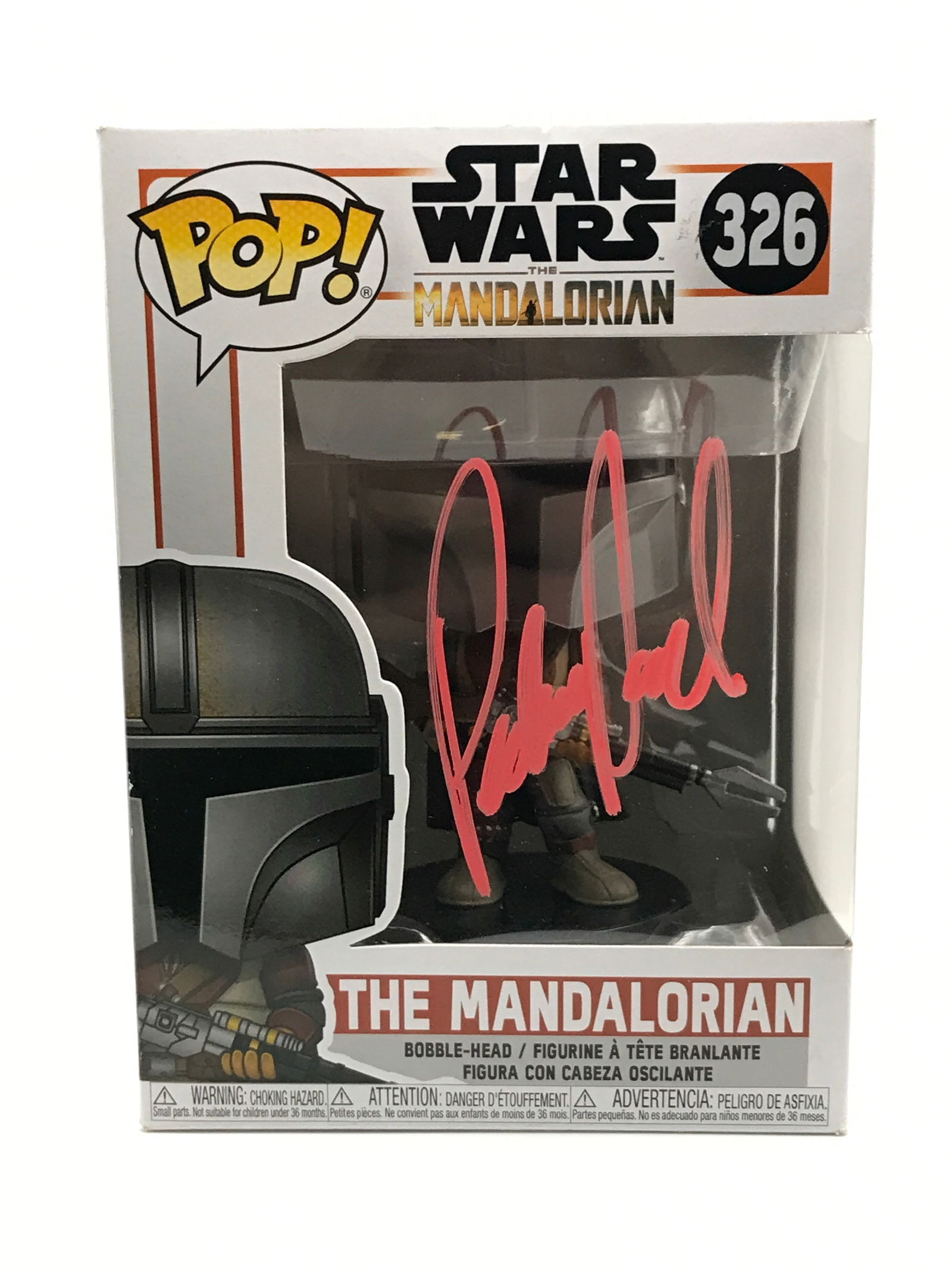 PEDRO PASCAL SIGNED MANDALORIAN FUNKO POP - KB COA (1 of 2)