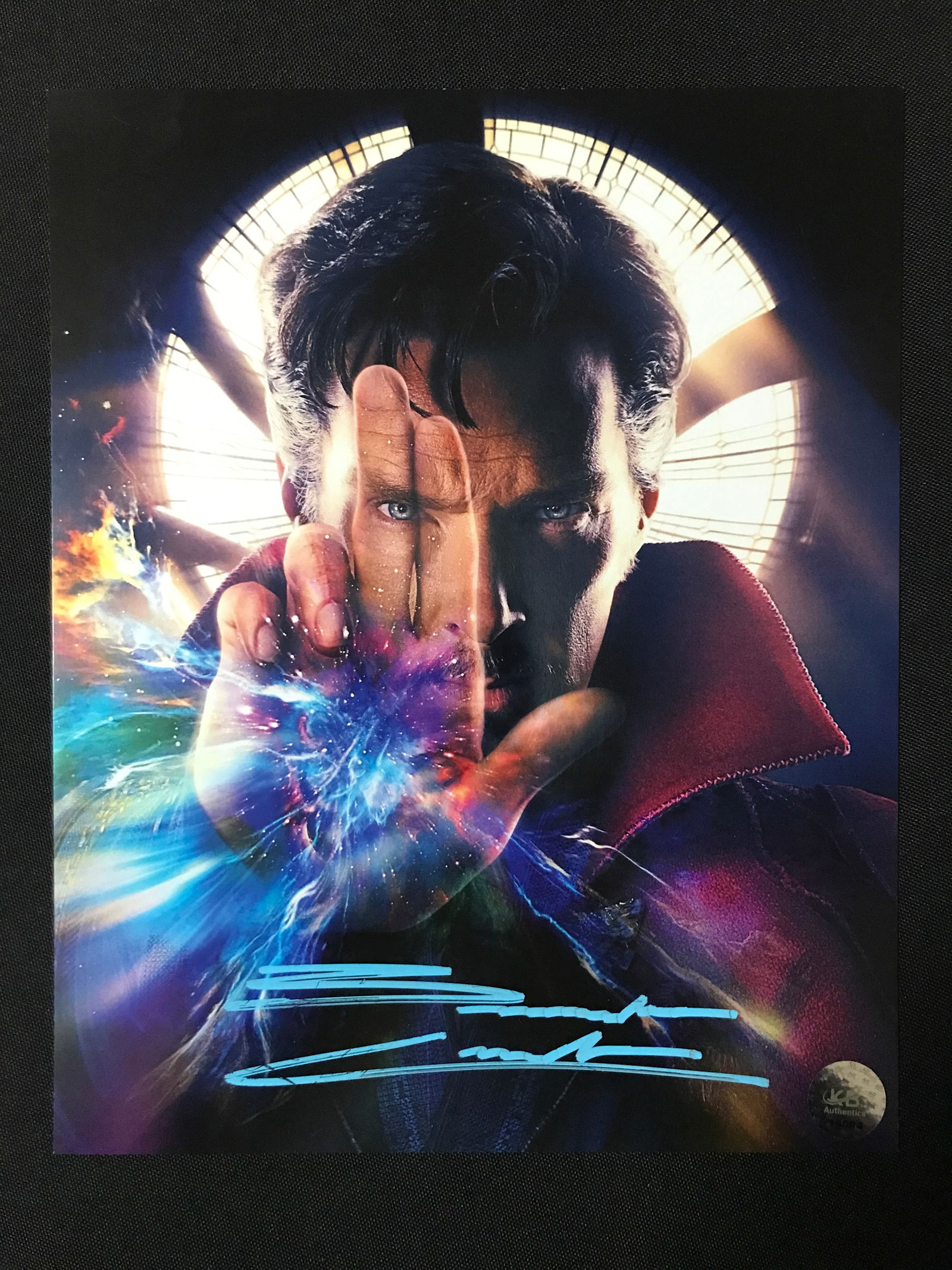 BENEDICT CUMBERBATCH SIGNED DOCTOR STRANGE 8X10 - KB COA (1 of 1)