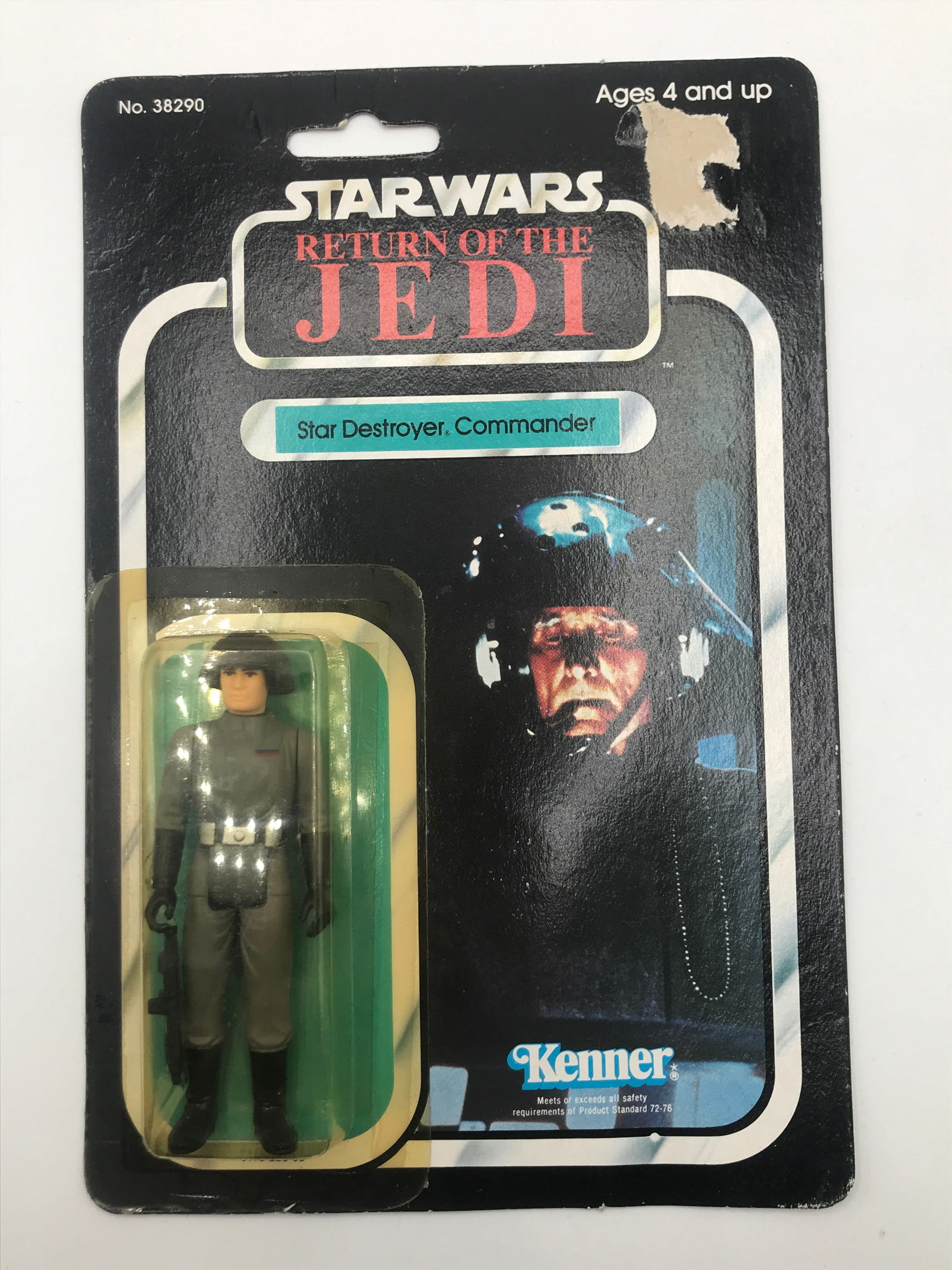 MINT ON CARD STAR WARS ROTJ STAR DESTROYER COMMANDER 77 BACK (1 of 2)
