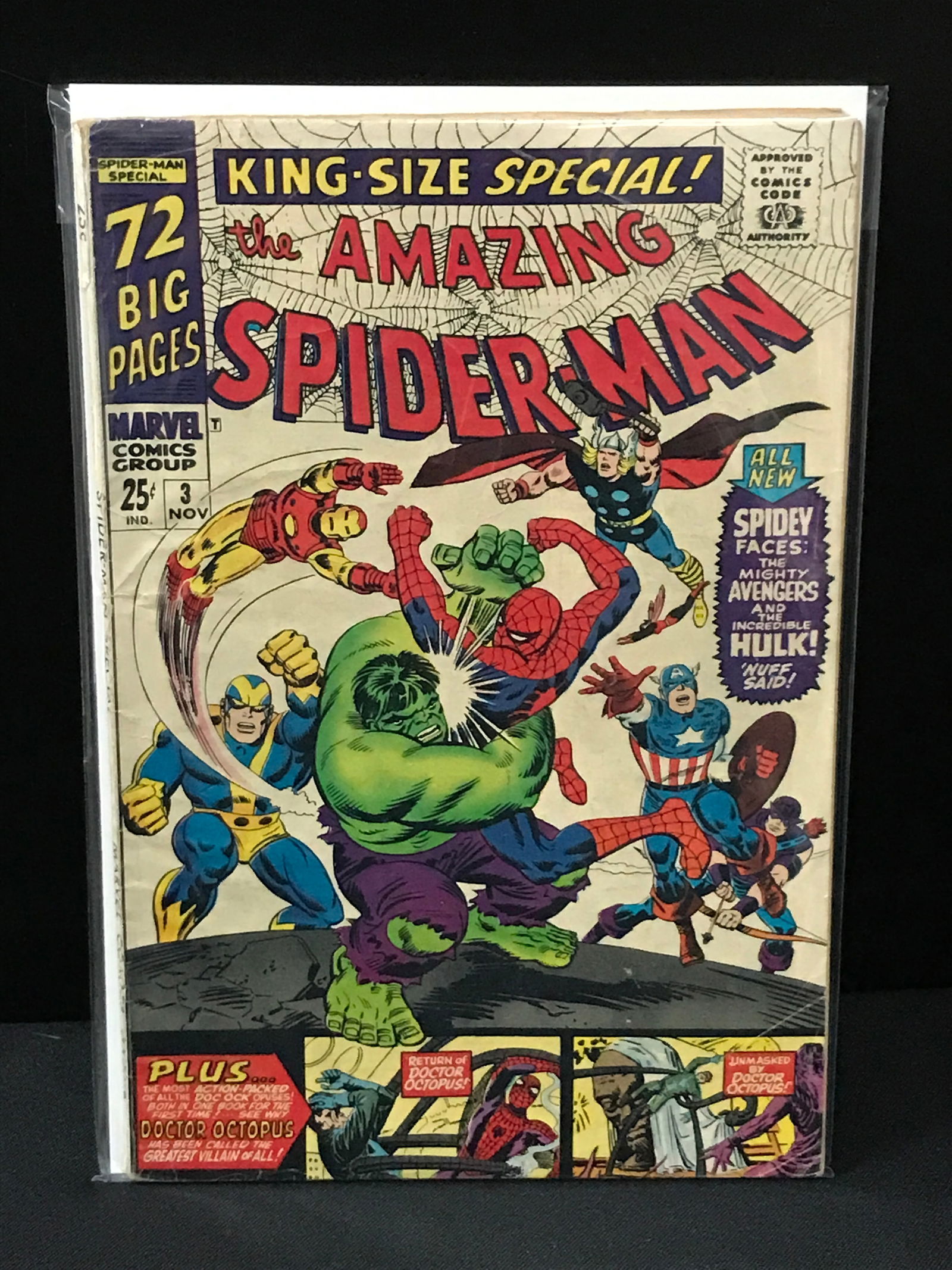 THE AMAZING SPIDERMAN KING SIZED ANNUAL #3 - MARVEL COMICS (1 of 1)