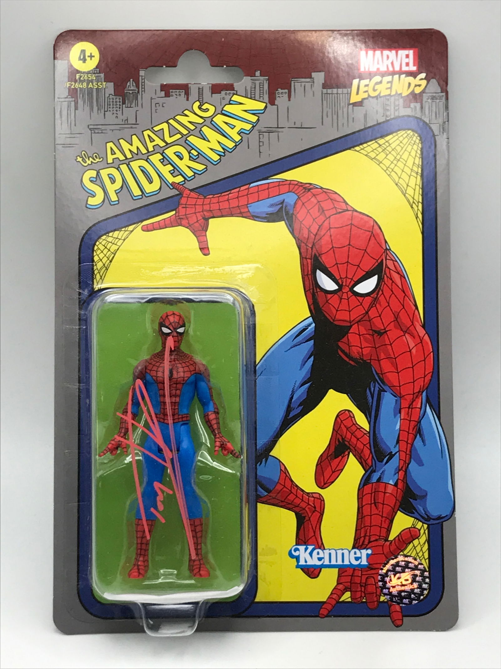 TOM HOLLAND SIGNED SPIDERMAN ACTION FIGURE - KB COA (1 of 1)