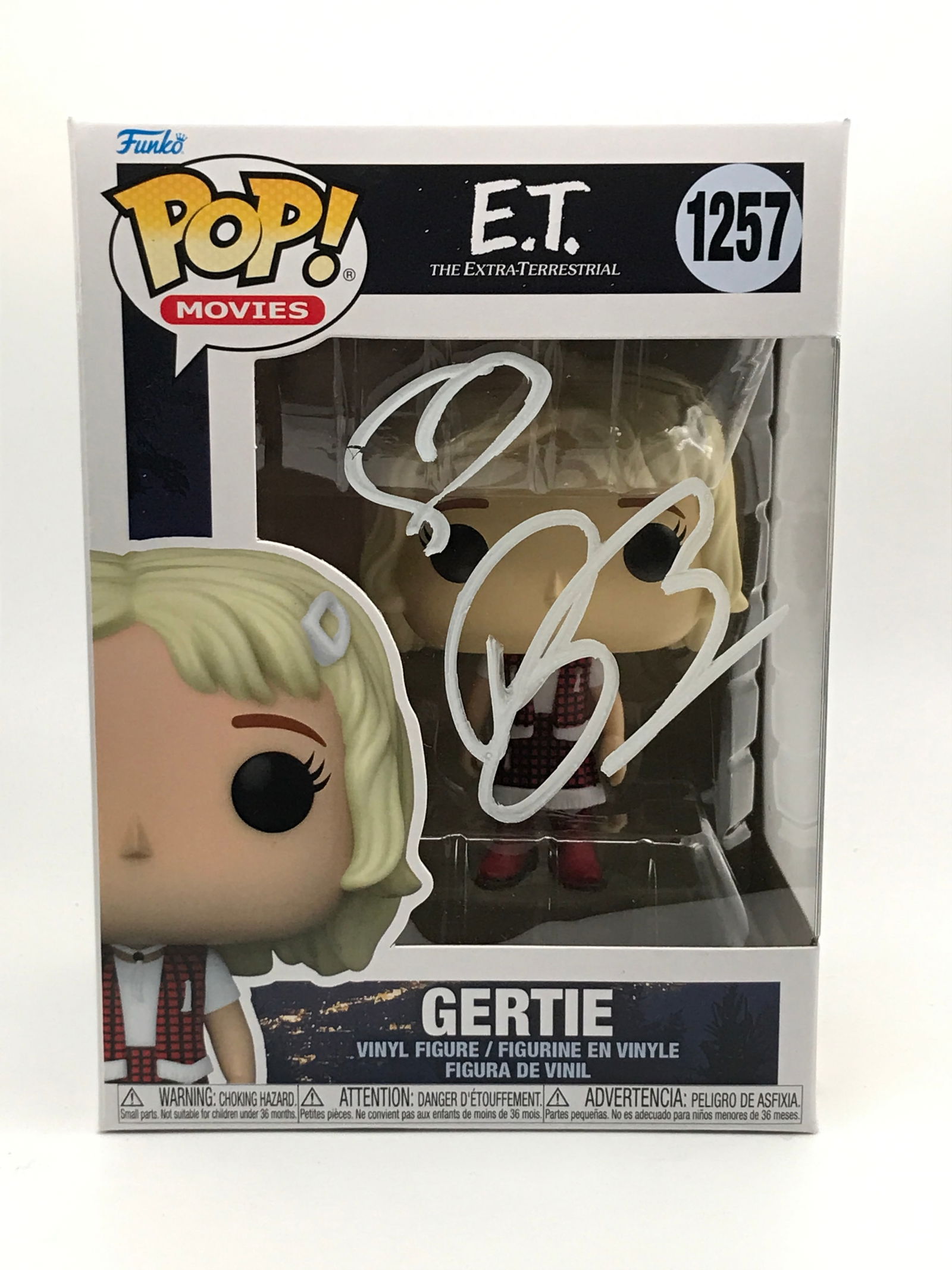 DREW BARRYMORE SIGNED GERTIE E.T FUNKO POP - KB COA (1 of 2)