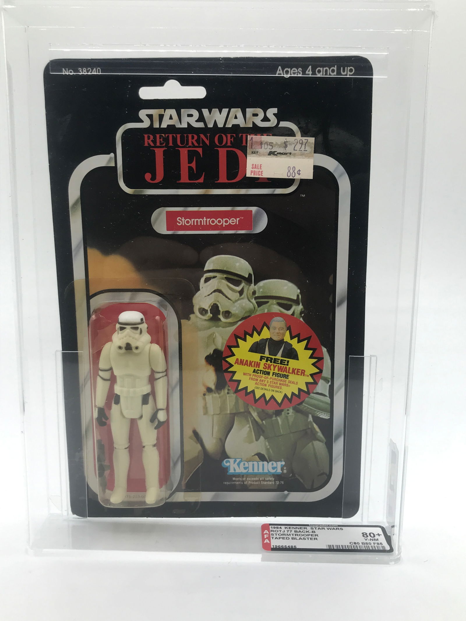 AFA GRADED 80 STAR WARS RETURN OF THE JEDI STORMTROOPER 77 BACK (1 of 3)