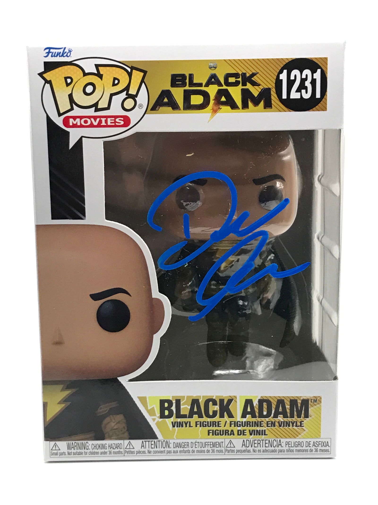 DWAYNE THE ROCK JOHNSON SIGNED BLACK ADAM FUNKO POP - KB COA (1 of 2)