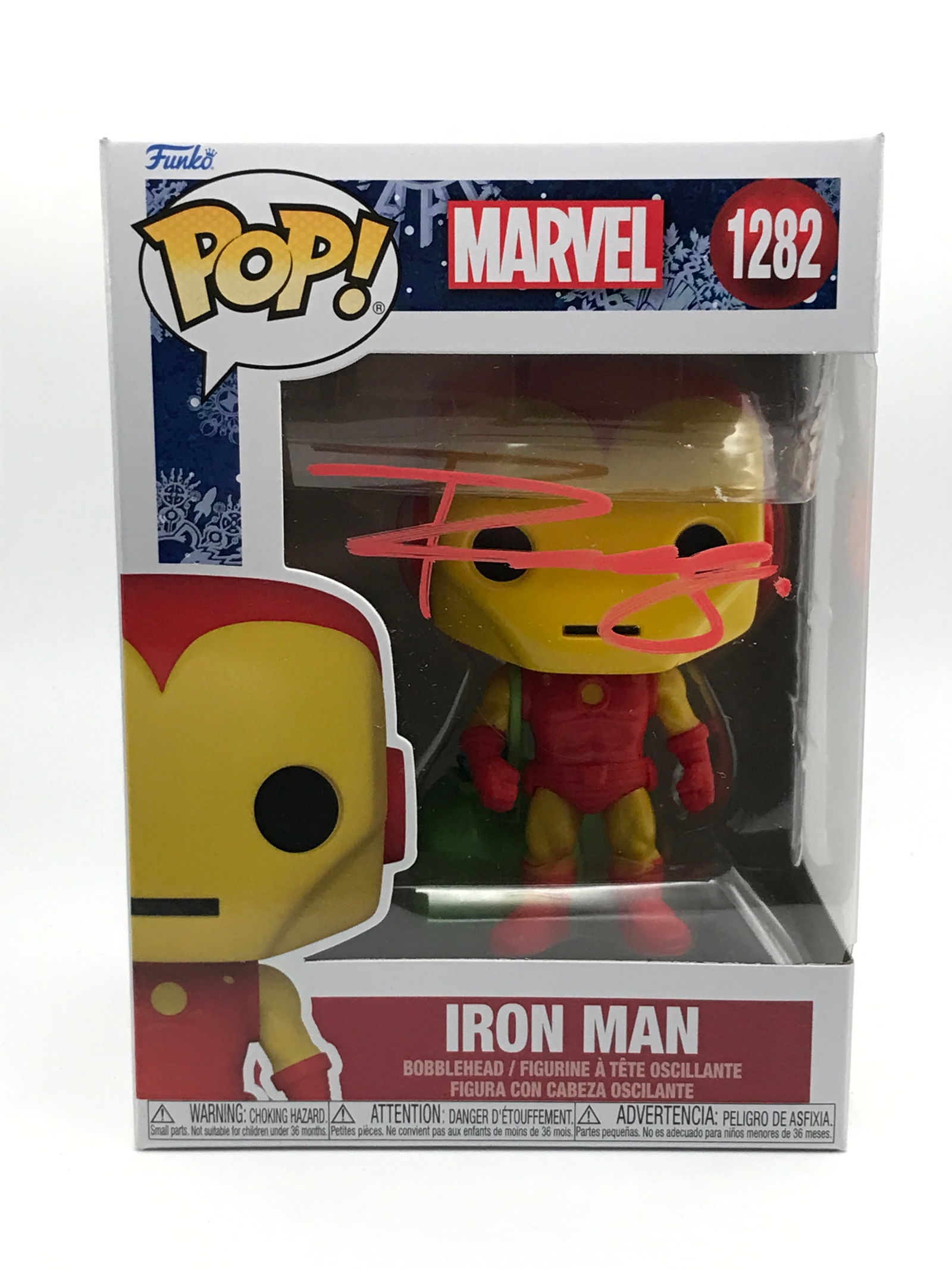 ROBERT DOWNEY JNR SIGNED RON MAN FUNKO POP - KB COA (1 of 2)
