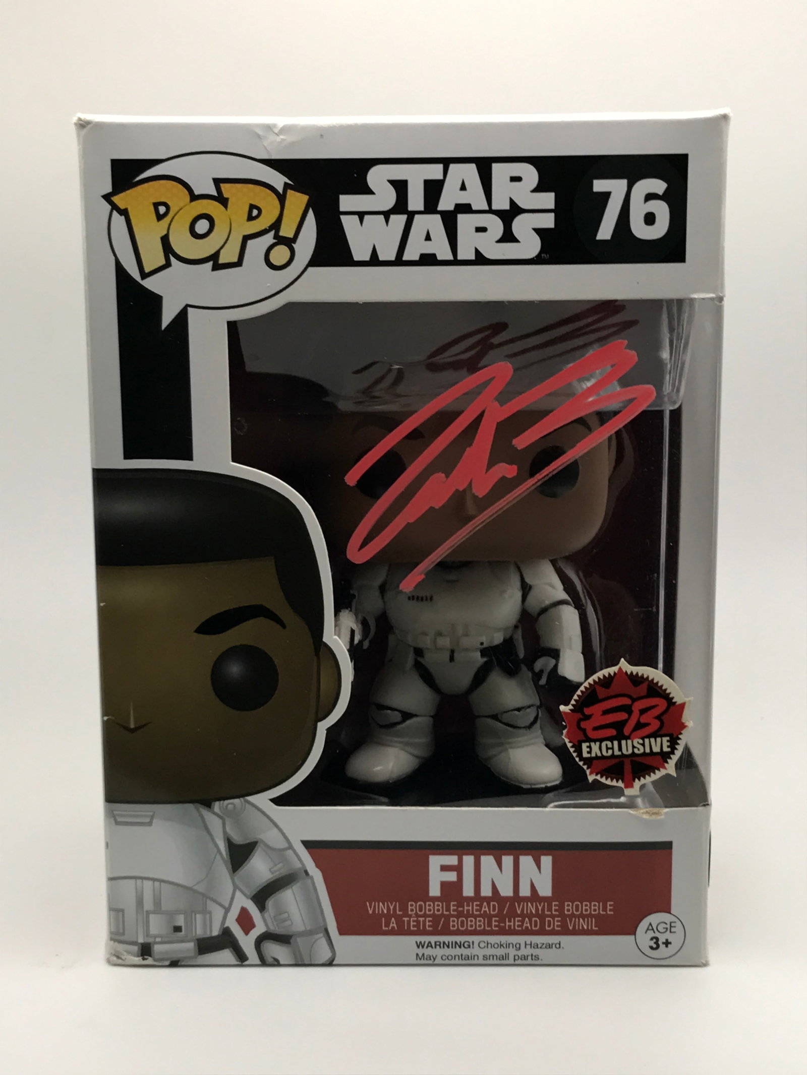 JOHN BOYEGA SIGNED FINN FUNKO POP - WWOC COA: Prices are in Canadian dollars