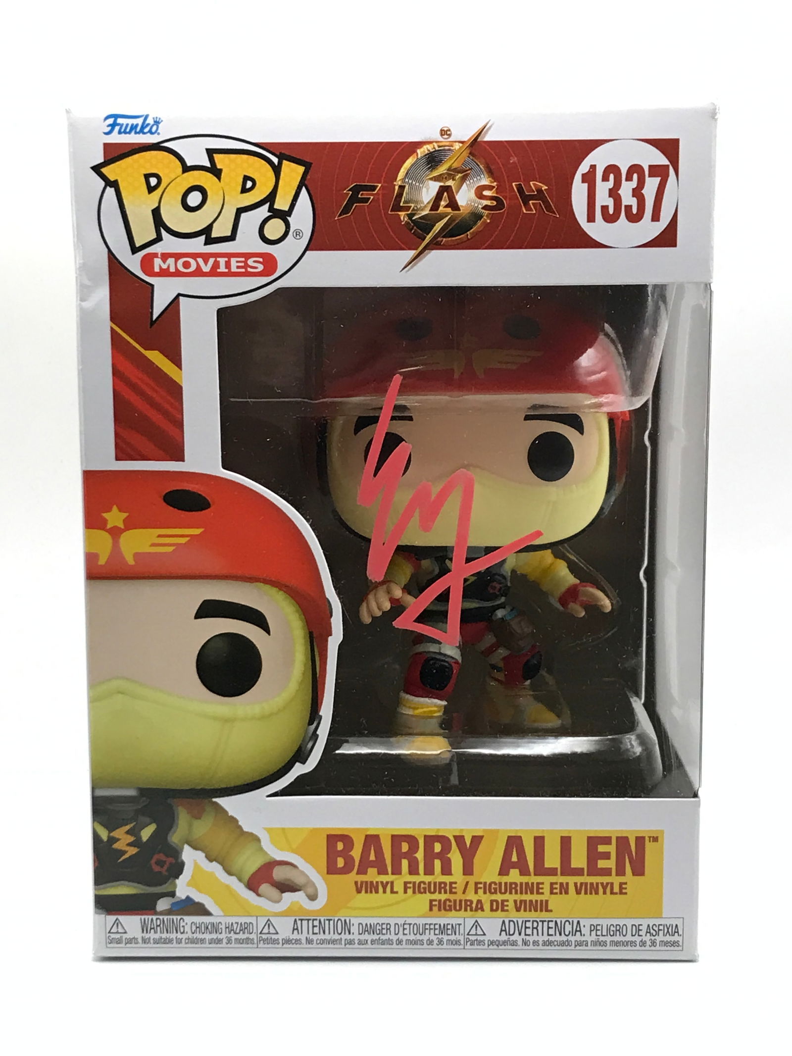 EZRA MILLER SIGNED THE FLASH FUNKO POP (KB COA) (1 of 2)
