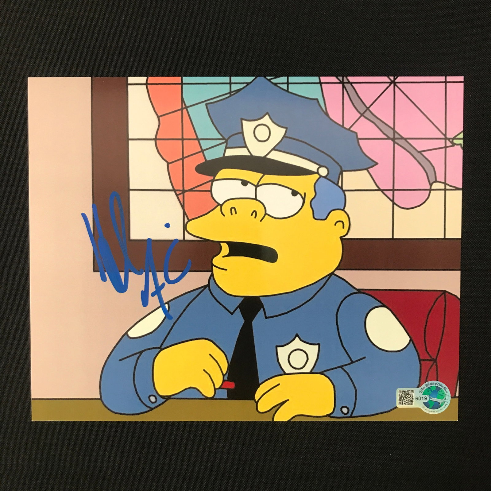 HANK AZARIA SIGNED MOE SIMPSONS SIGNED 8X10 - WWOC COA: Prices are in Canadian dollars