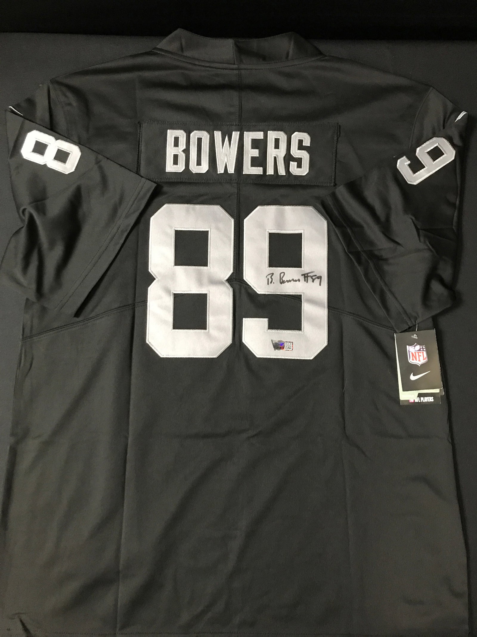 BROCK BOWERS SIGNED Las Vegas RAIDERS JERSEY - ACE COA: Prices are in Canadian dollars