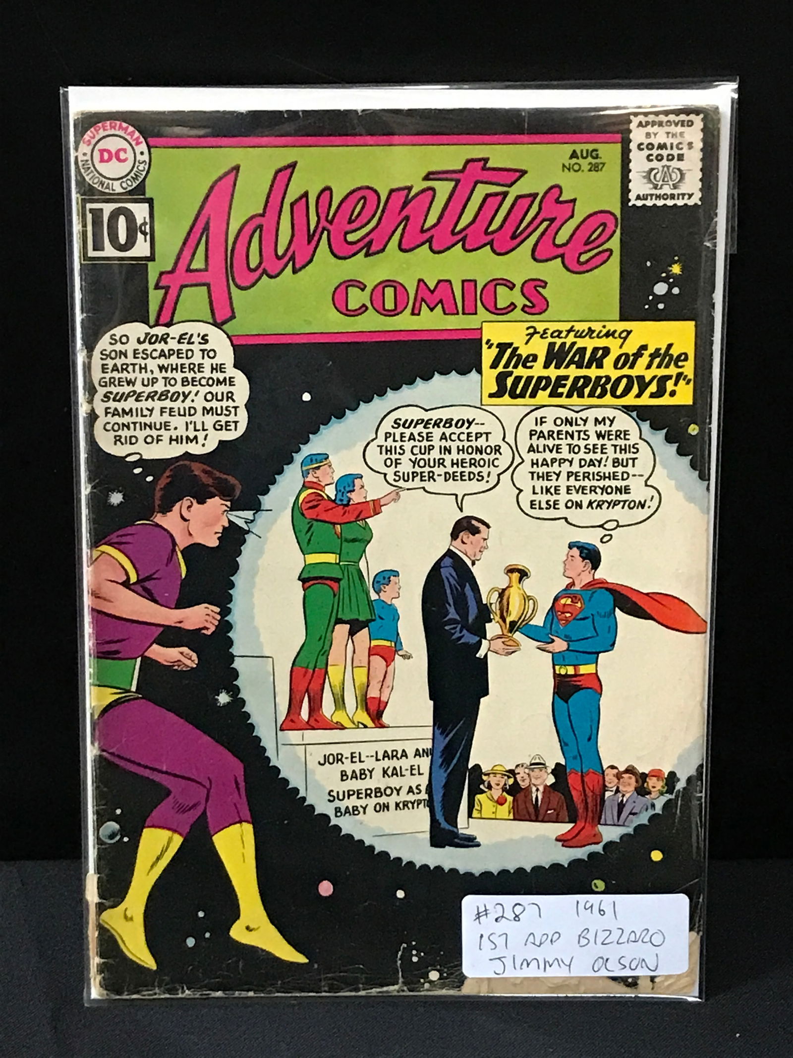 ADVENTURE COMICS #287 (1961) 1ST APP BIZZARO JIMMY OLSEN  - DC COMICS (1 of 1)