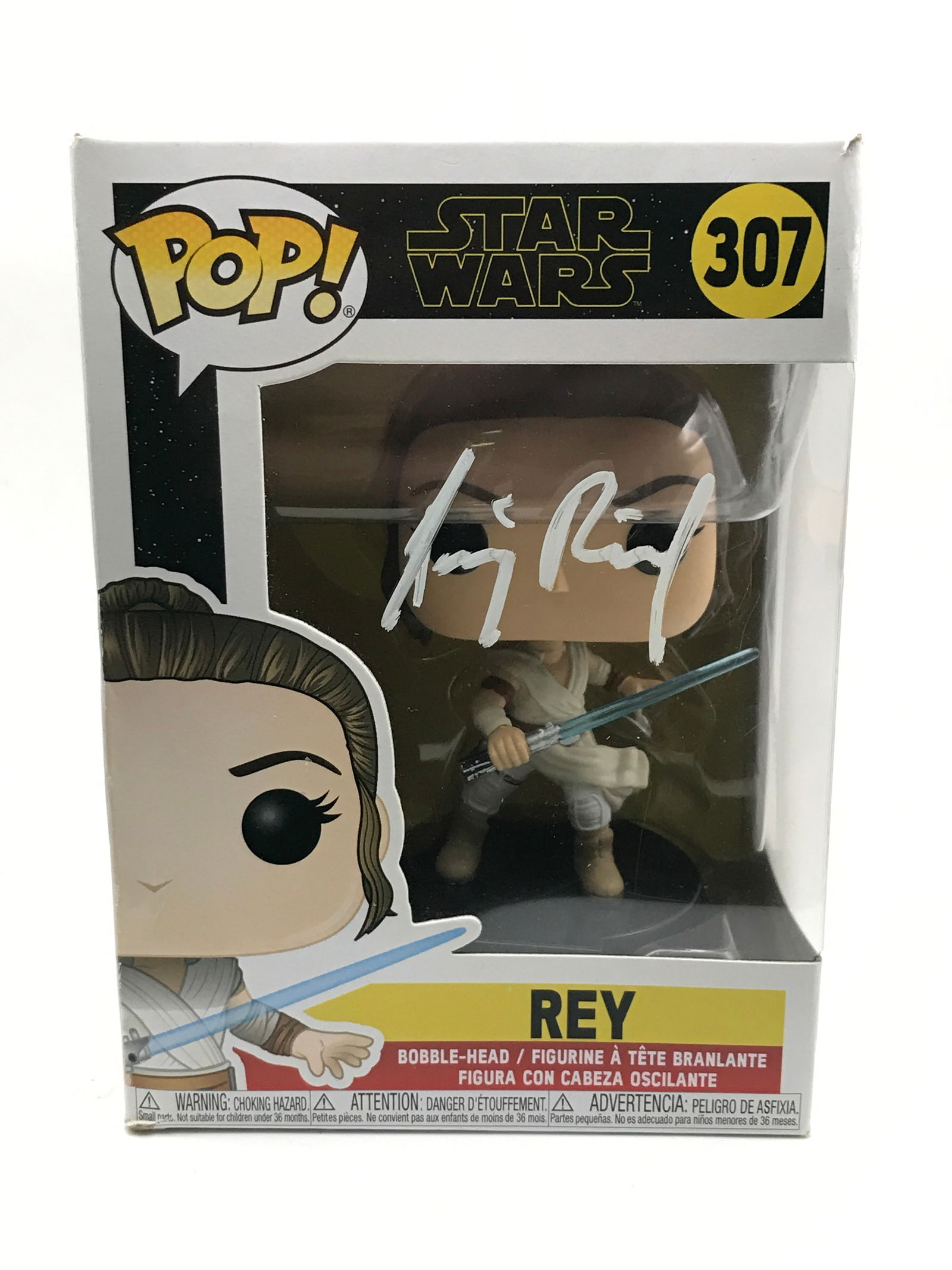 DAISY RIDLEY SIGNED REY FUNKO POP - KB COA (1 of 2)