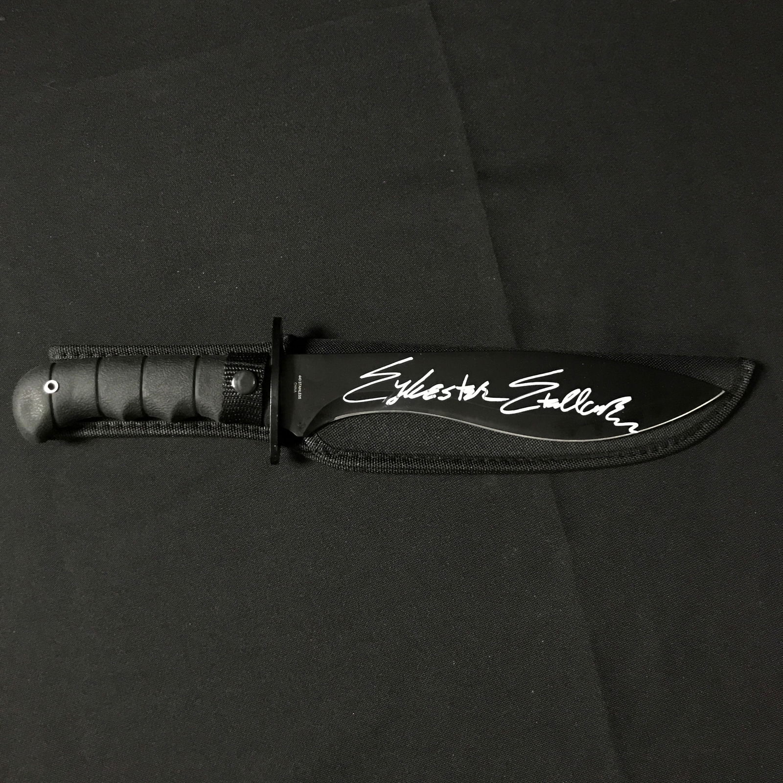 SYLVESTER STALLONE SIGNED KNIFE - KB COA (1 of 1)