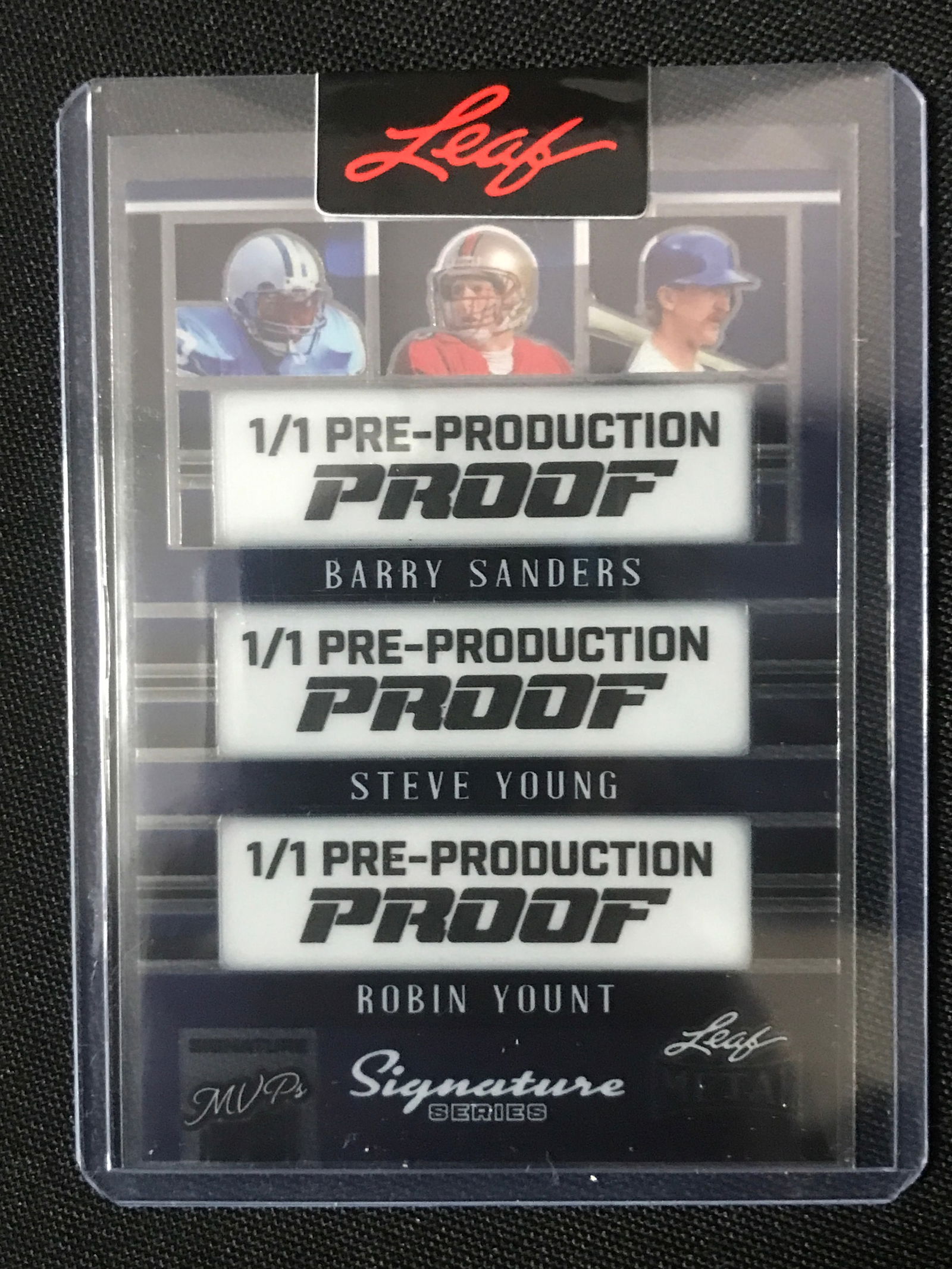 2024 LEAF 1/1 PRE PRODUCTION PROOF SANDERS/YOUNG/YOUNT (1 of 2)