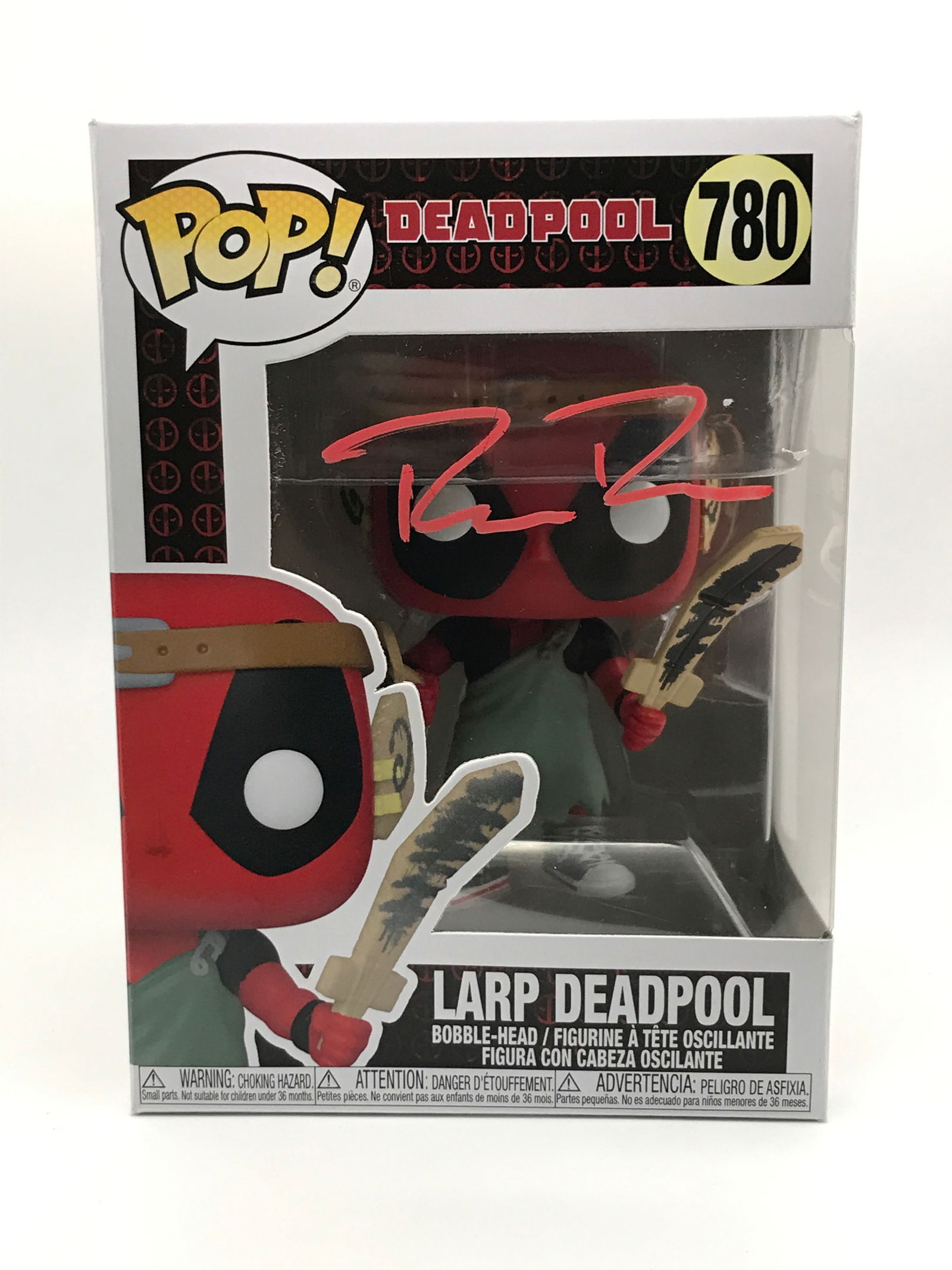 RYAN REYNOLDS SIGNED DEADPOOL FUNKO POP  - KB COA (1 of 2)