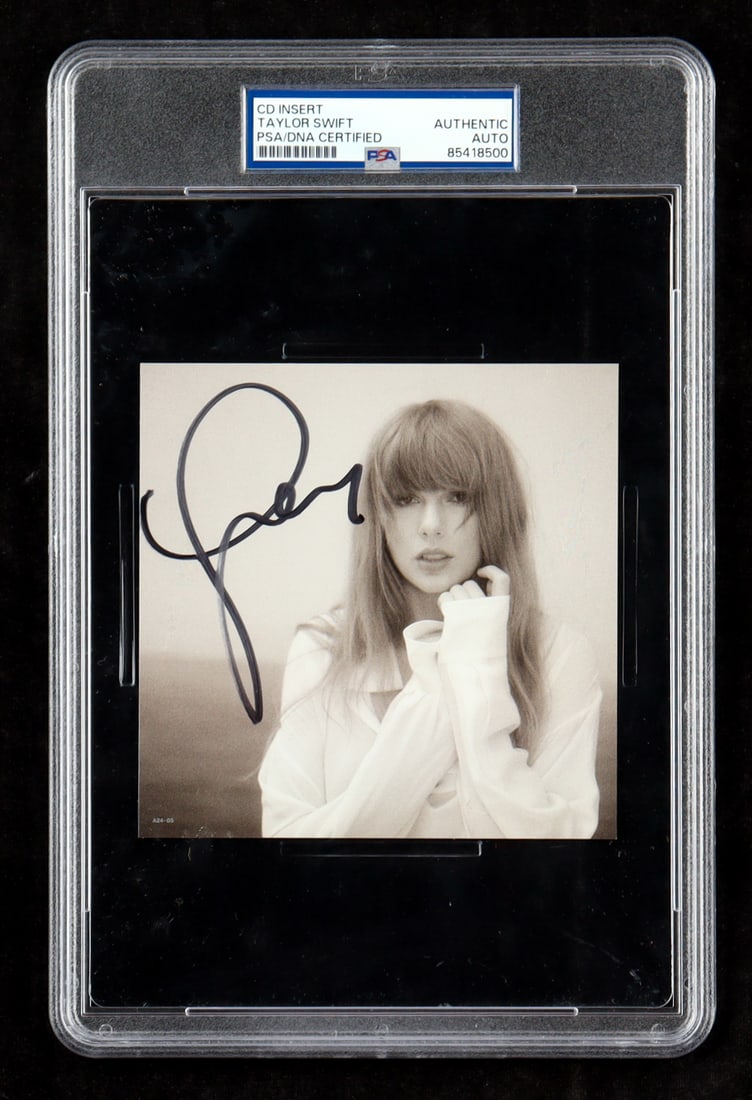 Taylor Swift SIGNED AND SLABBED CD INSERT - PSA COA (1 of 2)