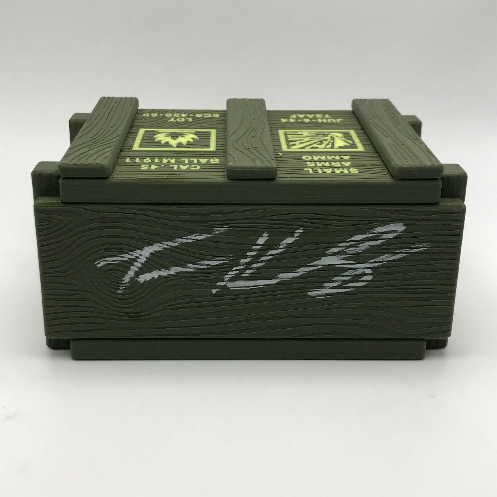 TOM HANKS SIGNED SAVING PRIVATE RYAN AMMO BOX (KB COA) (1 of 2)