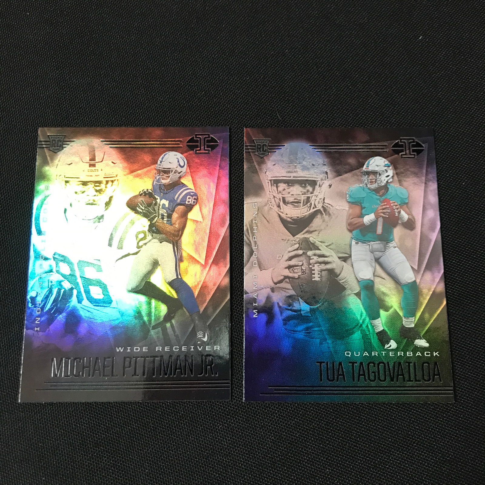 LOT OF 2 NFL ROOKIE TRADING CARDS - MICHAEL PITTMAN JR AND TUA TAGOVAILOA (1 of 1)