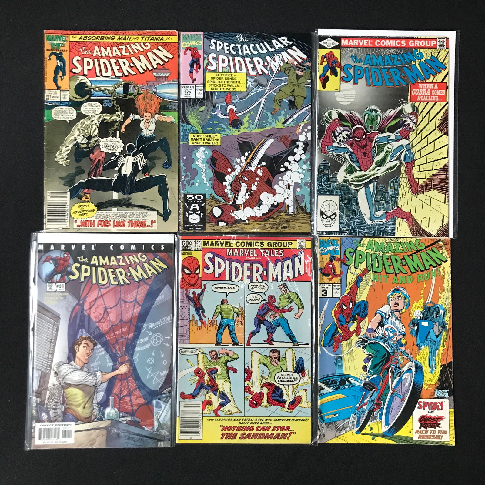 LOT OF 6 SPIDERMAN COMICS - MARVEL COMICS (1 of 1)