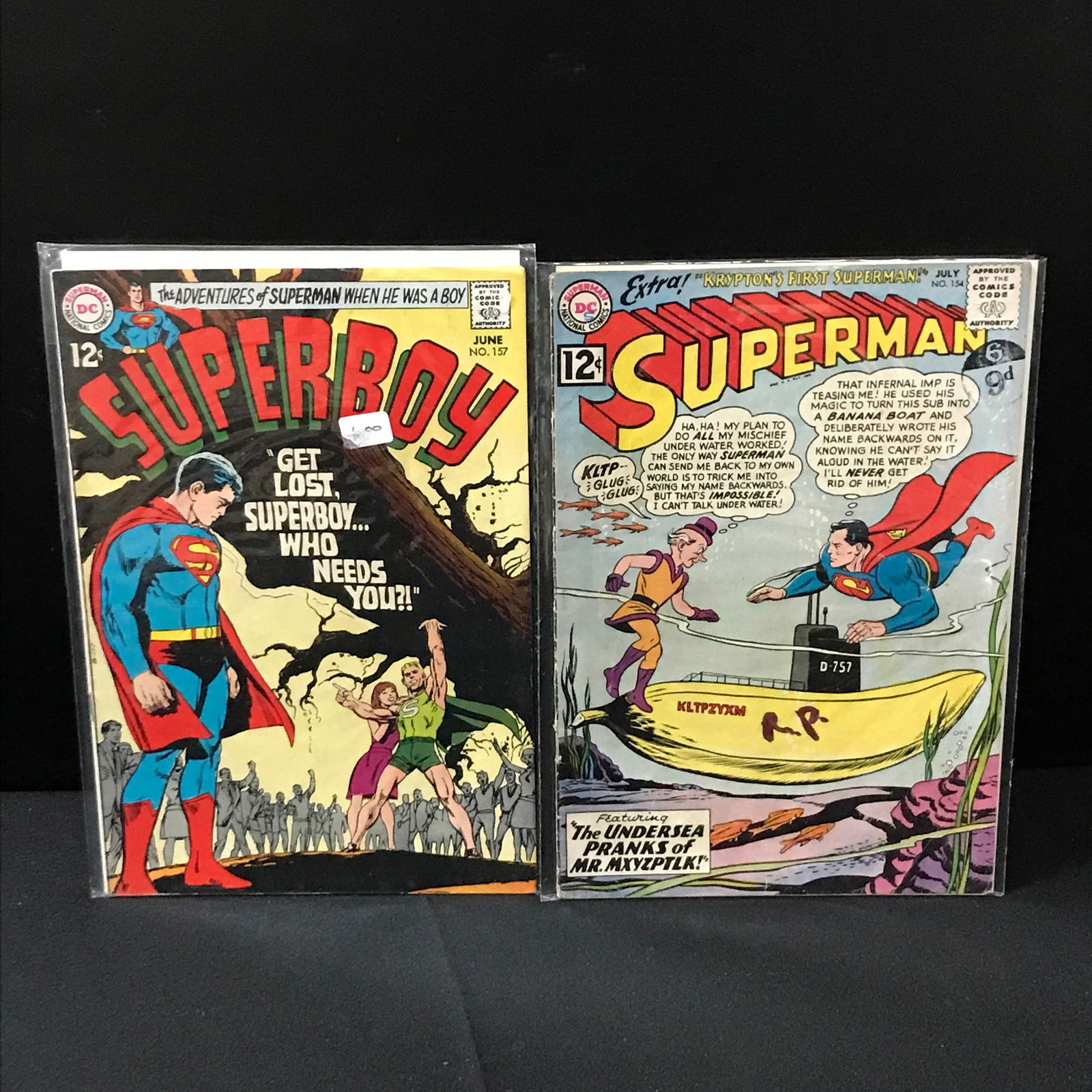 LOT OF 2 DC COMICS SUPERMAN AND SUPERBOY (1 of 1)