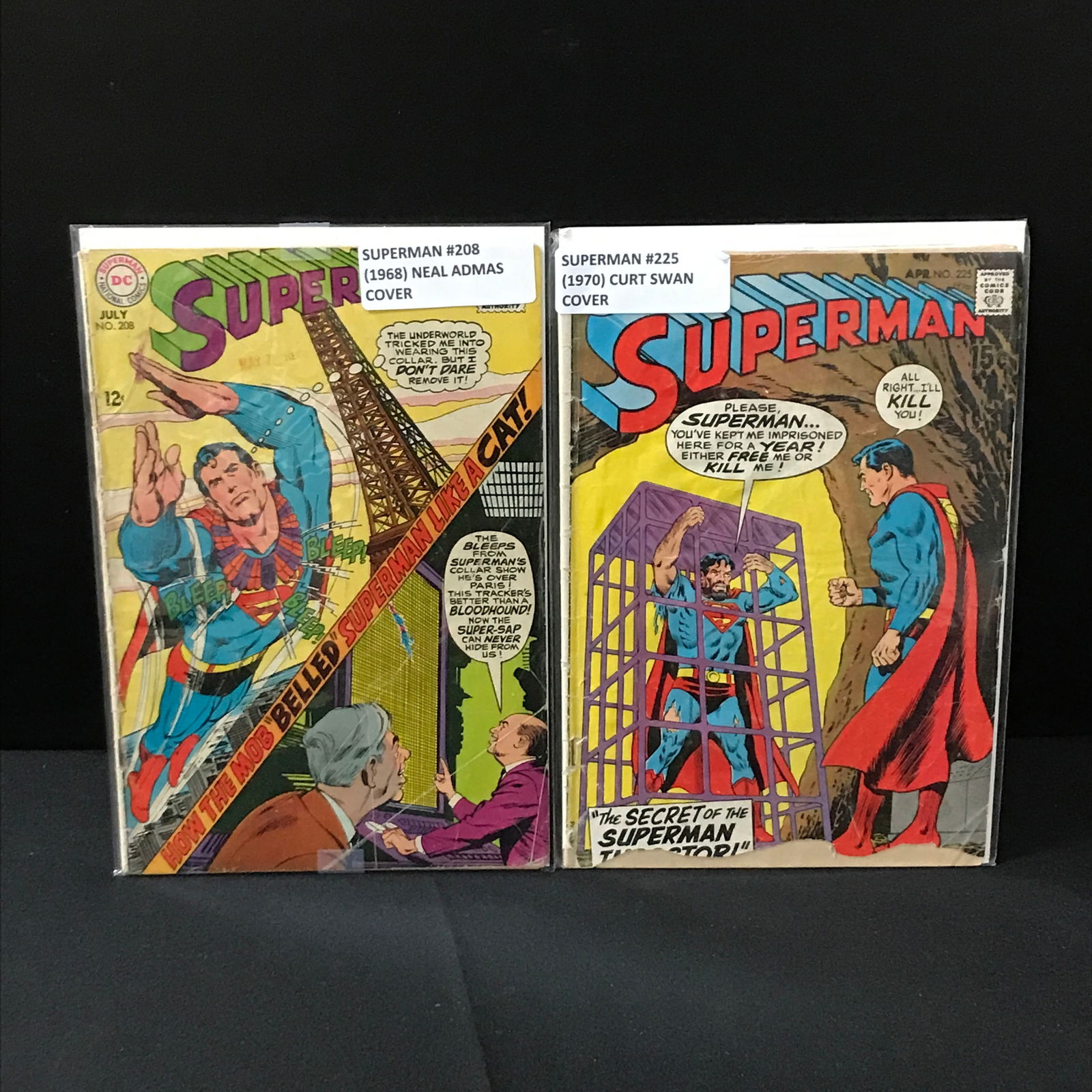 LOT OF 2 SUPERMAN COMICS (1968/70) - DC COMICS: Prices are in Canadian dollars