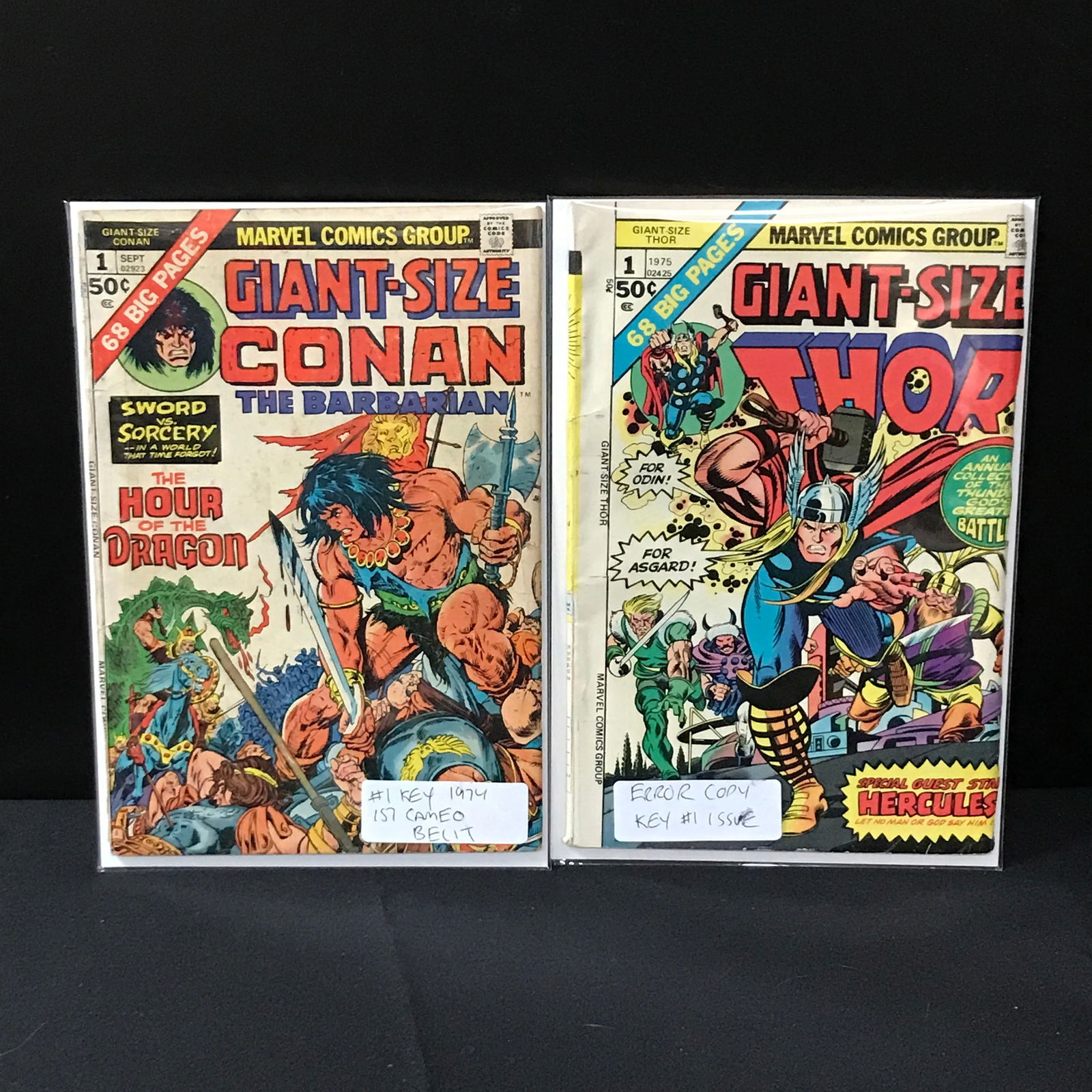 LOT OF 2 GIANT SIZED 1ST ISSUE COMICS - MARVEL COMICS (1 of 1)