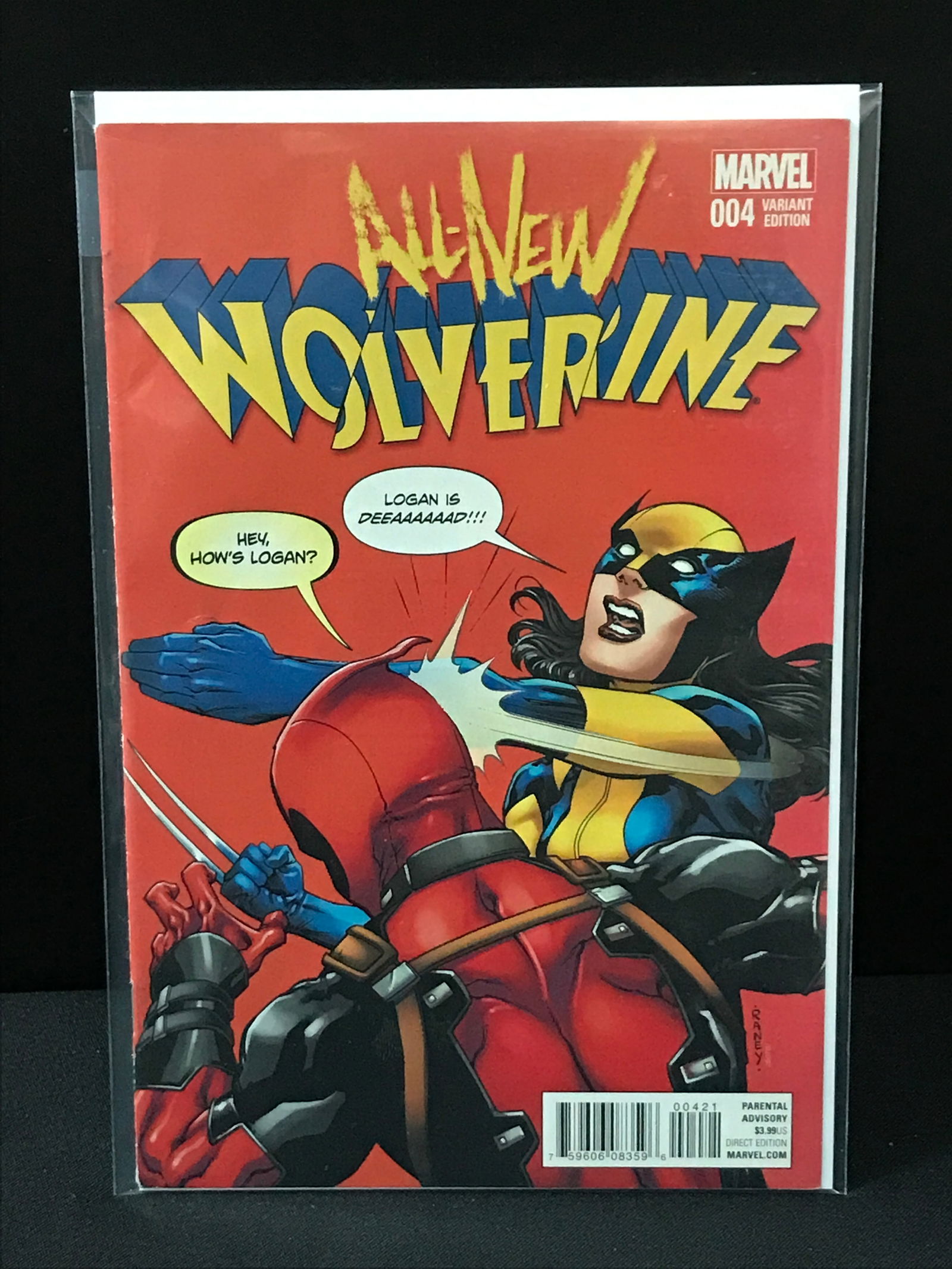 ALL NEW WOLVERINE #004 VARIANT EDITION - MARVEL COMICS (1 of 1)