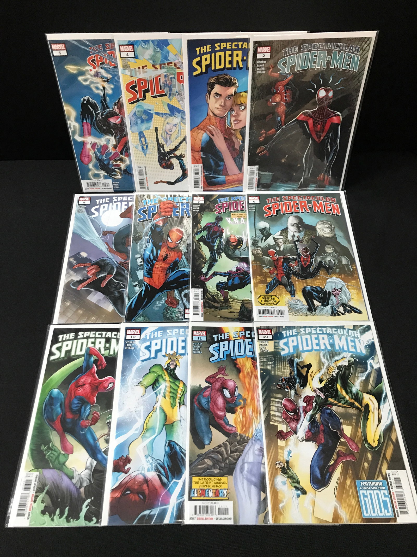 LOT OF 12 THE SPECTACULAR SPIDERMAN COMICS - MARVEL COMICS: Prices are in Canadian dollars