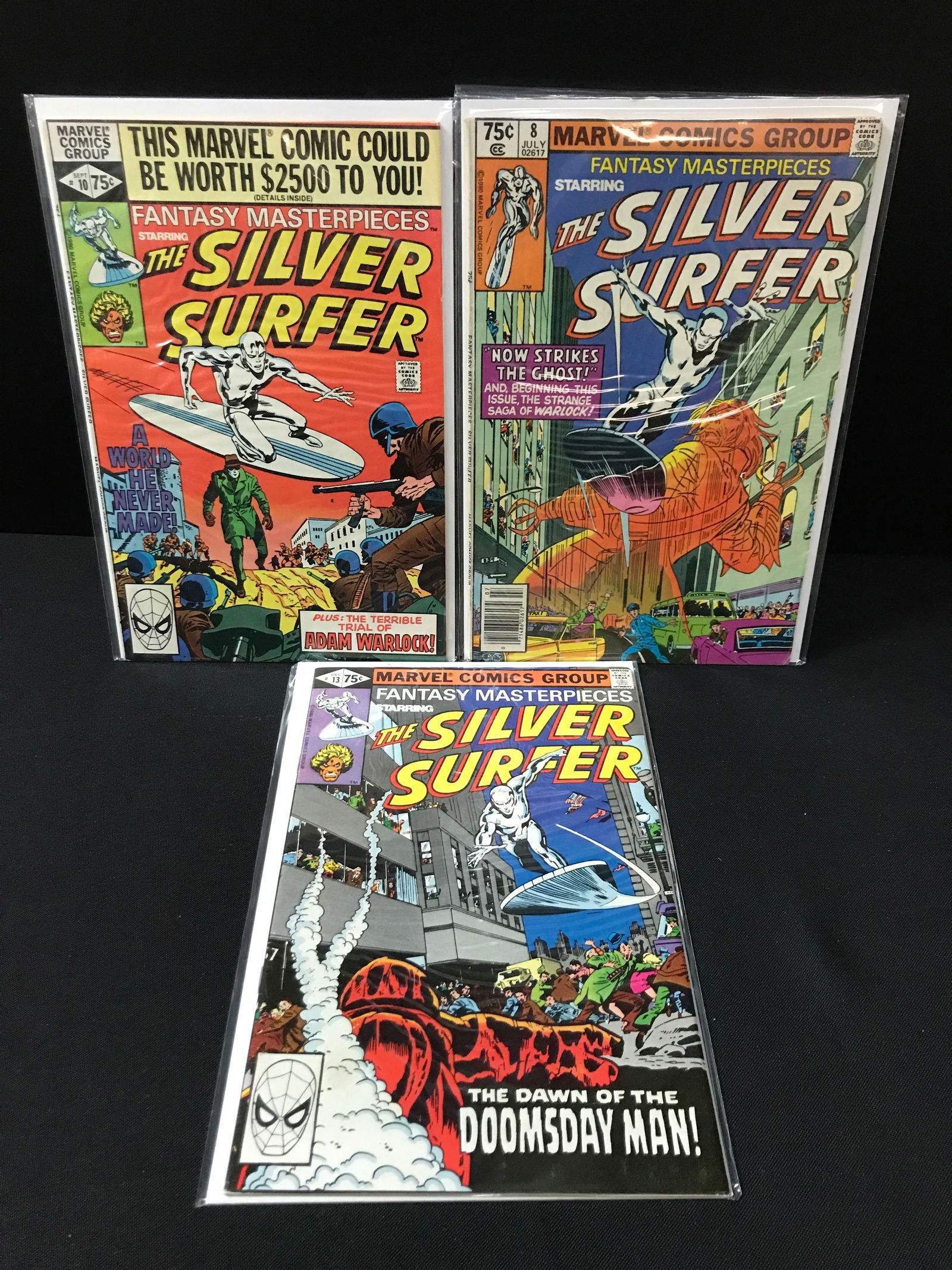 LOT OF 3 FANTASY MASTERPIECES COMICS - MARVEL COMICS (1 of 1)