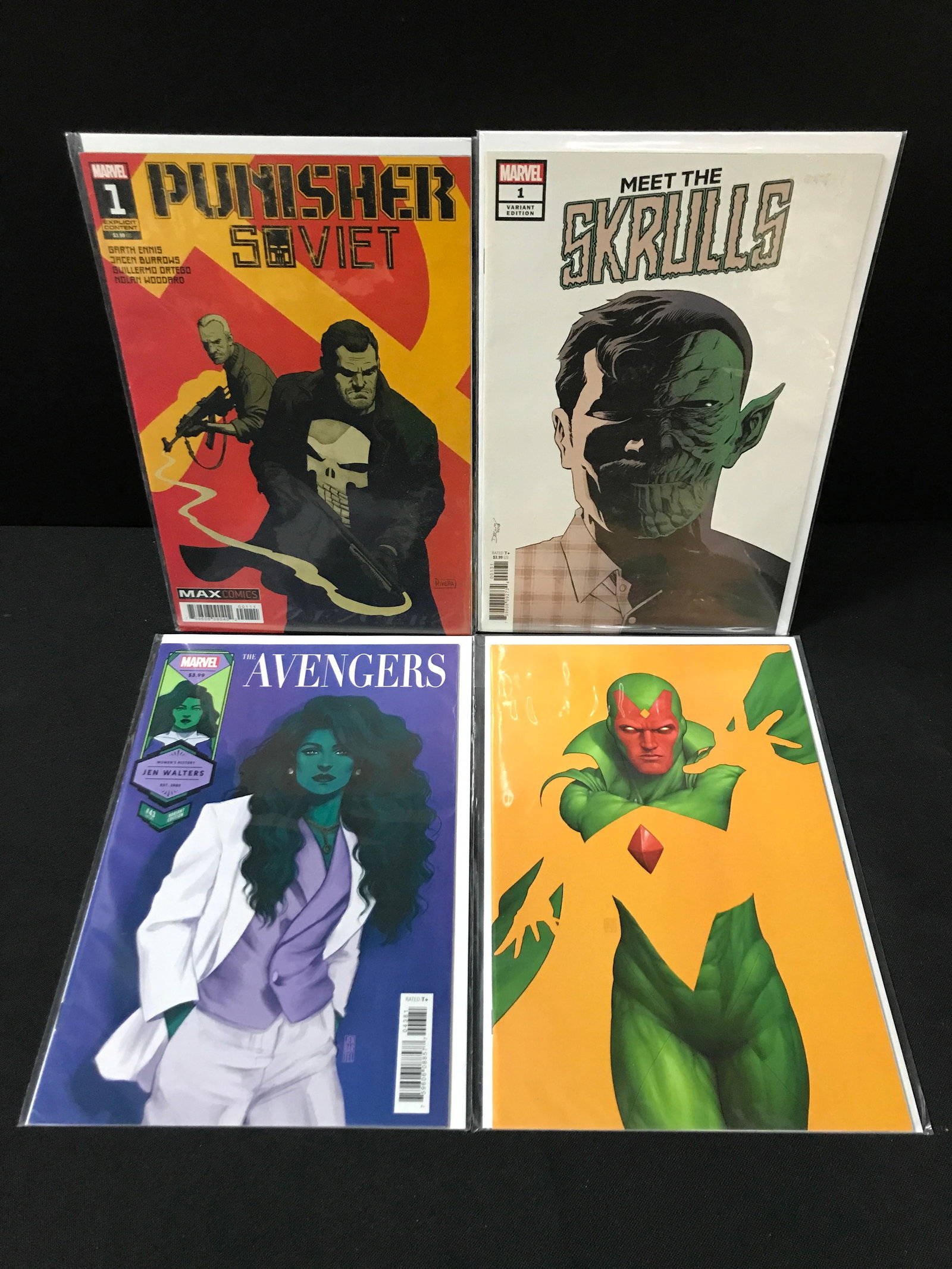 LOT OF 4 MARVEL COMICS: Prices are in Canadian dollars