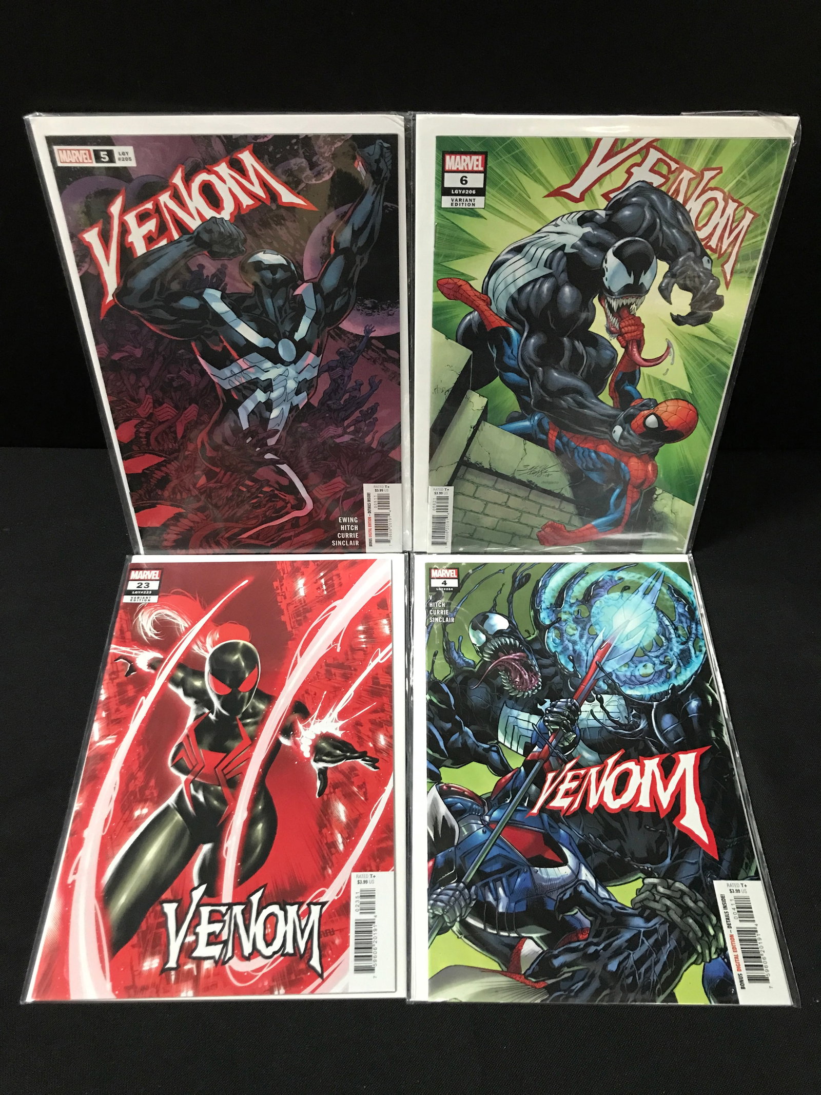 LOT OF 4 VENOM COMICS - MARVEL COMICS: Prices are in Canadian dollars