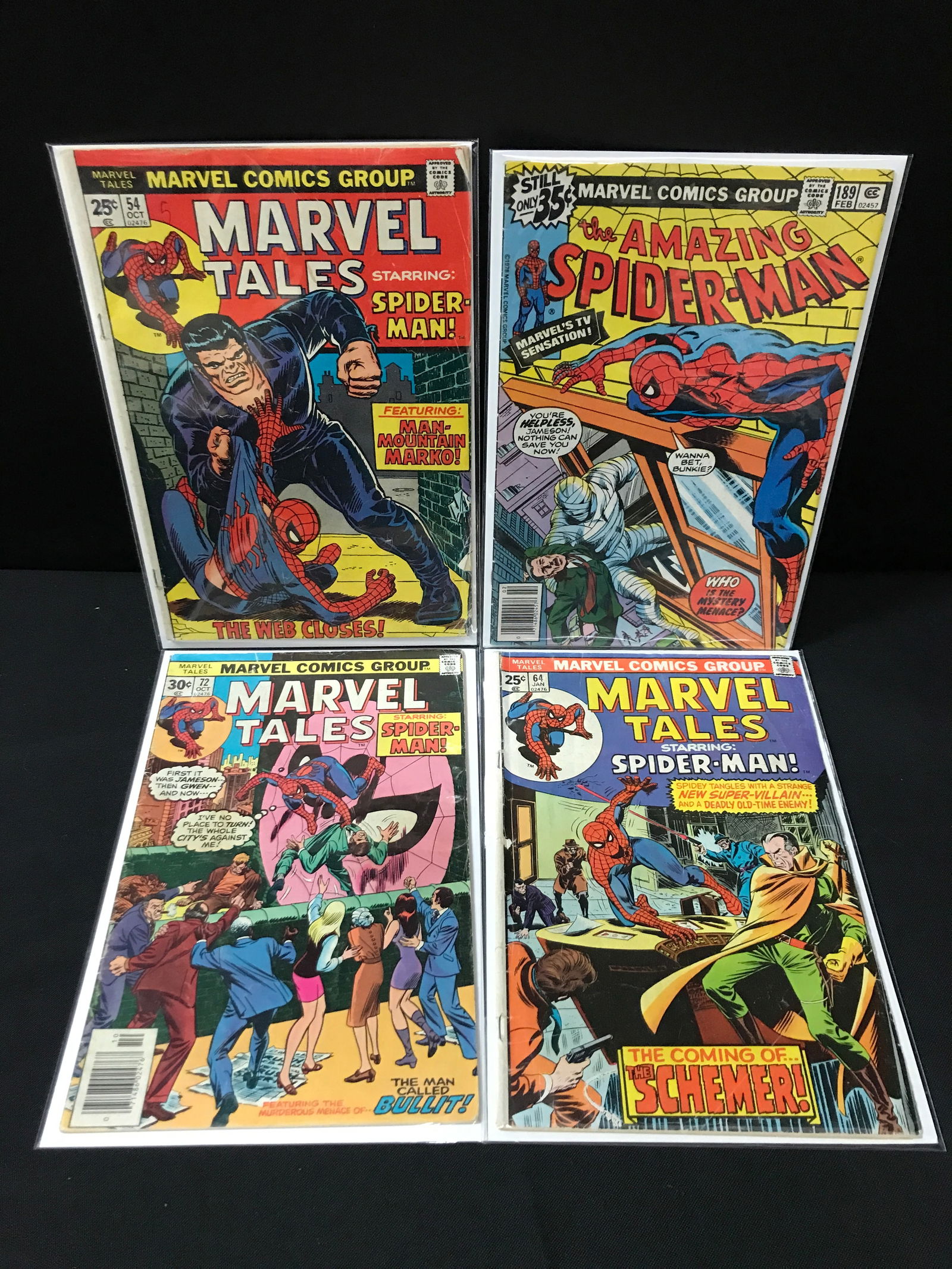 LOT OF 4 MARVEL COMICS FEATURING SPIDERMAN - MARVEL COMICS (1 of 1)