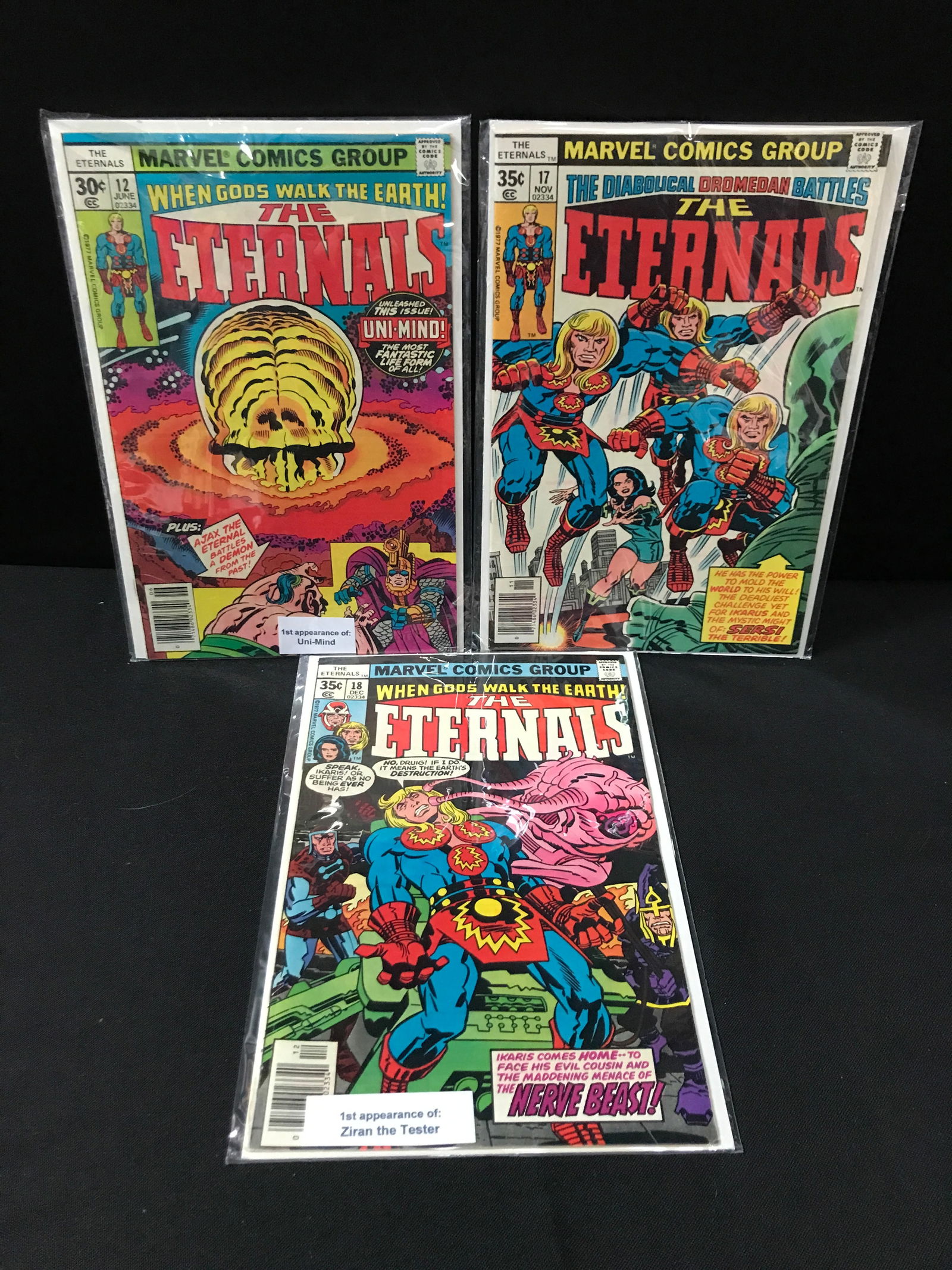 LOT OF 3 THE ETERNALS COMICS - MARVEL COMICS (1 of 1)