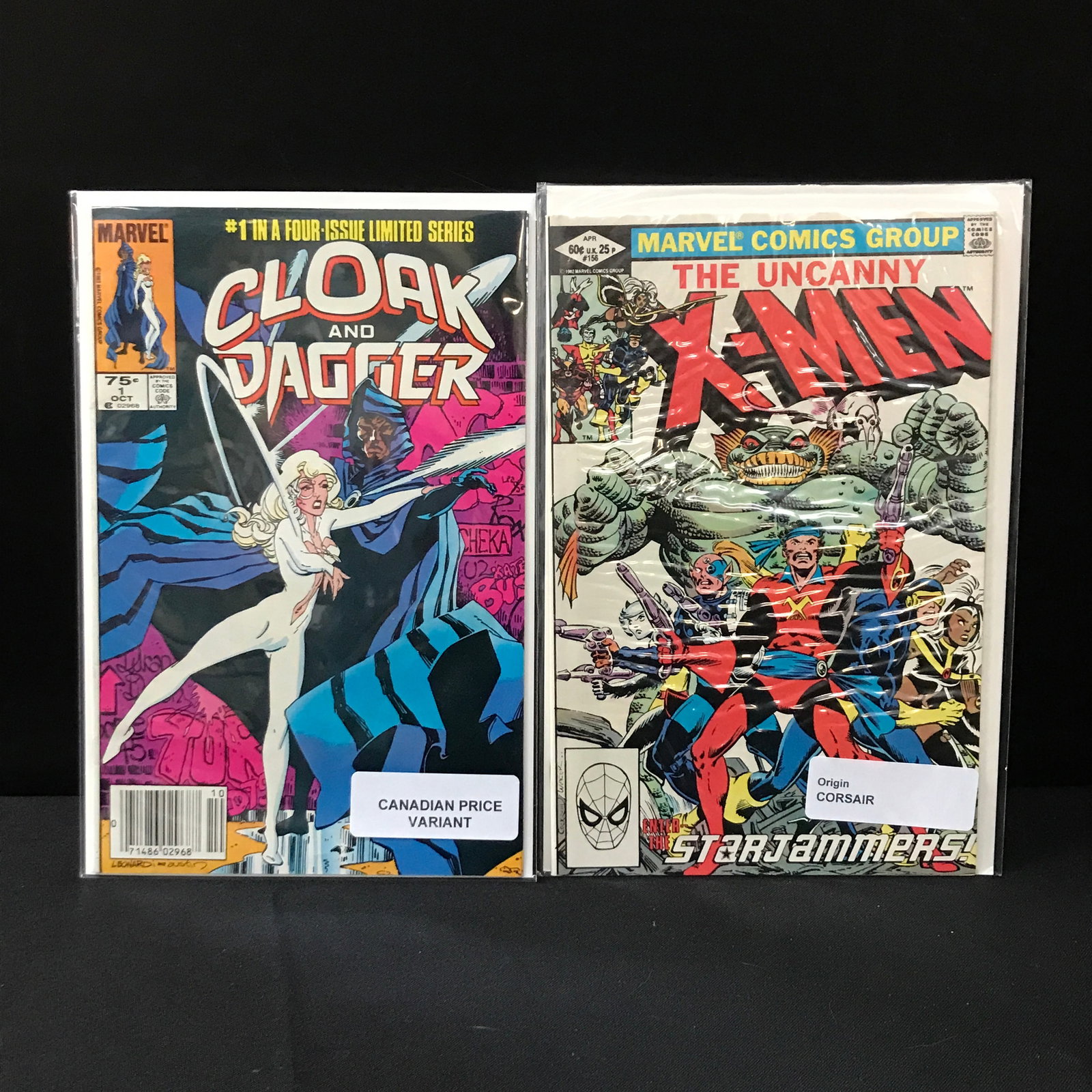LOT OF 2 MARVEL COMICS: Prices are in Canadian dollars
