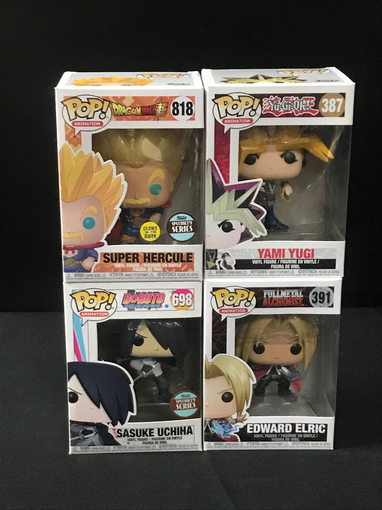 LOT OF 4 FUNKO POPS IN ORIGINAL BOXES: Prices are in Canadian dollars