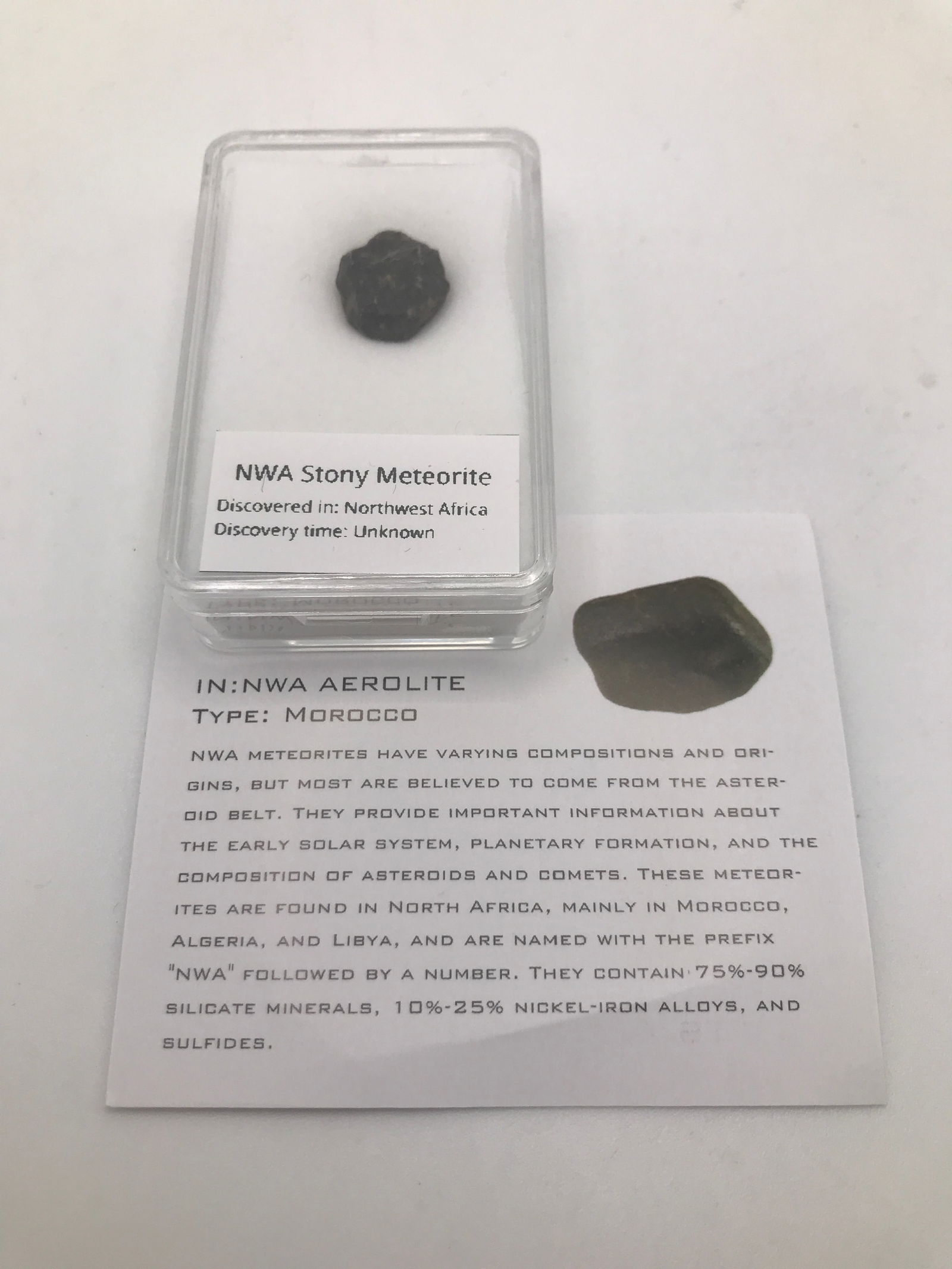 NWA STONY METEORITE MOROCCO IN CASE (1 of 1)