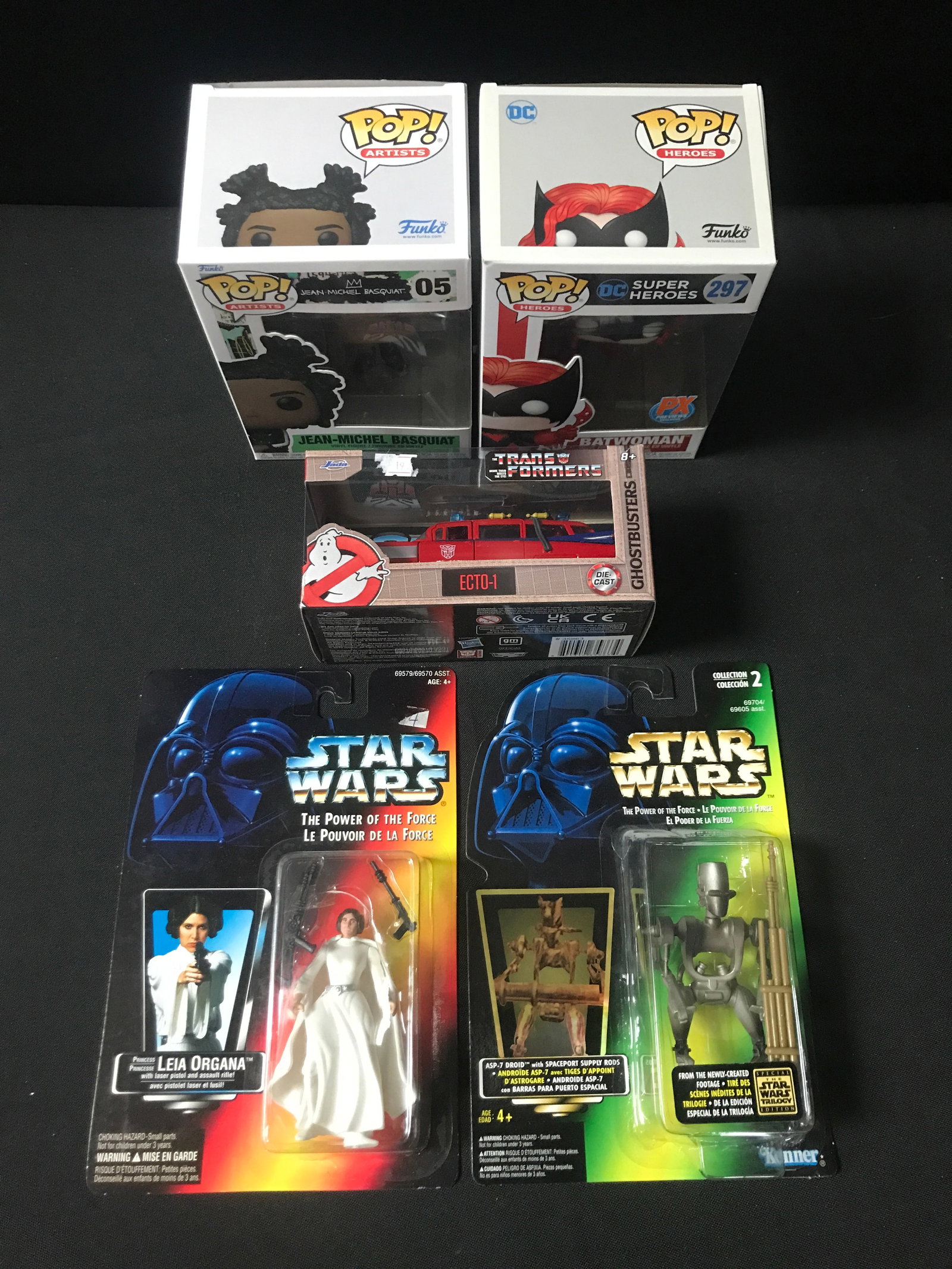 LOT OF ACTION FIGURES. FUNKOS AND TOYS IN ORIGINAL BOXES: Prices are in Canadian dollars