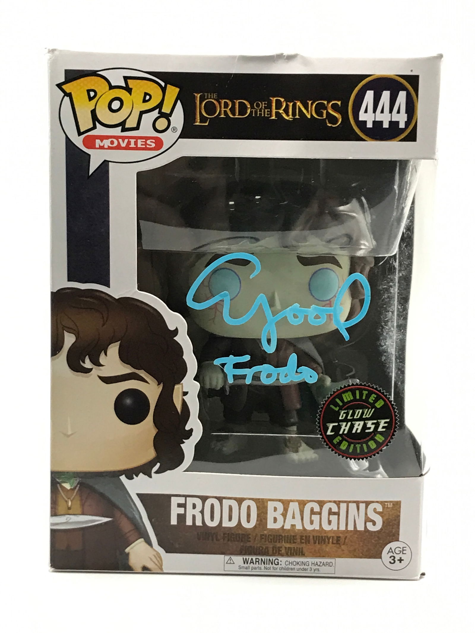 ELIJAH WOOD SIGNED FRODO BAGGINS LORD OF THE RINGS FUNKO POP - WWOC COA: Prices are in Canadian dollars